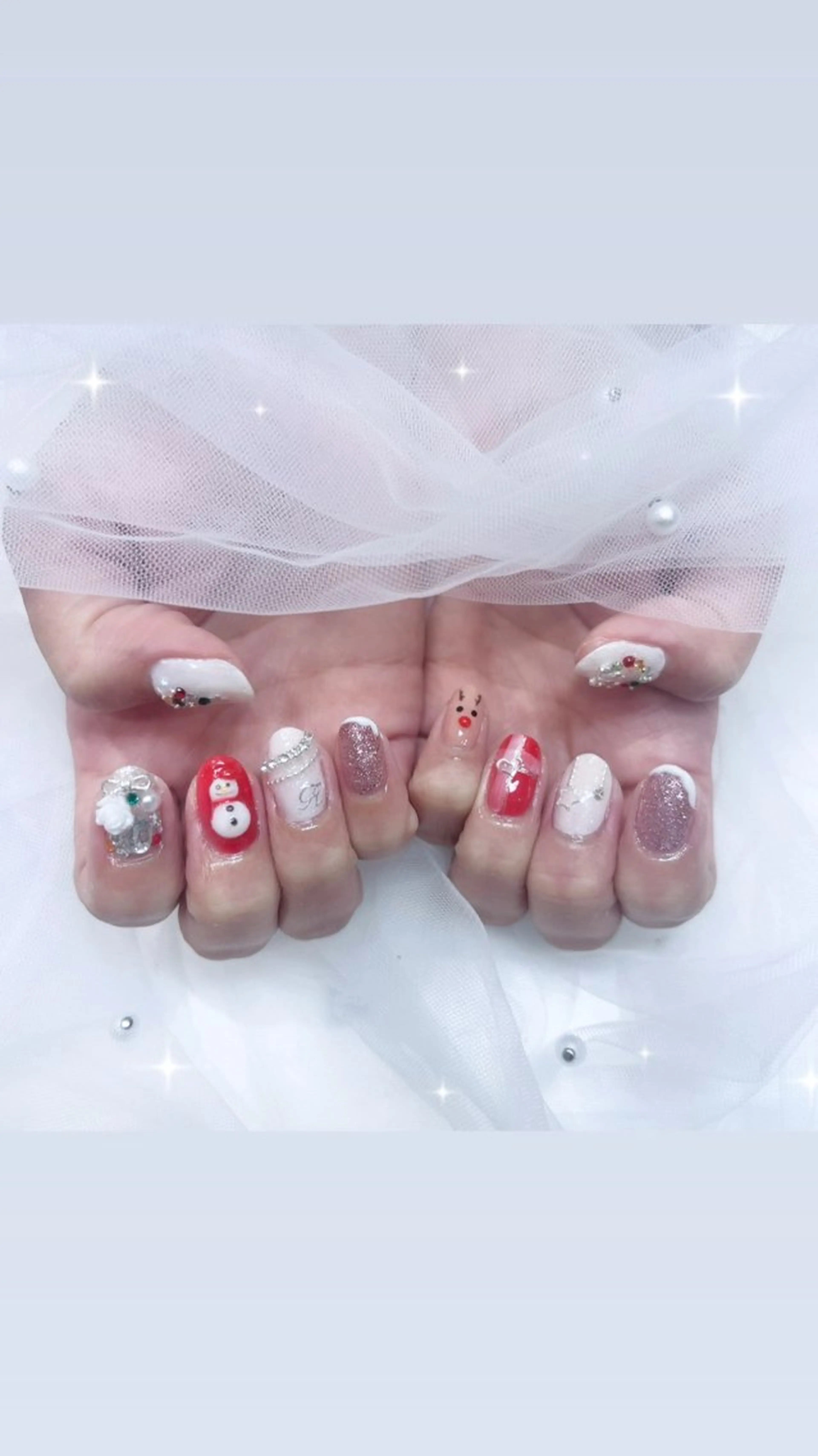 ネイル 冬ネイル クリスマス Aing nail ｱｲﾝﾈｲﾙのネイルデザイン