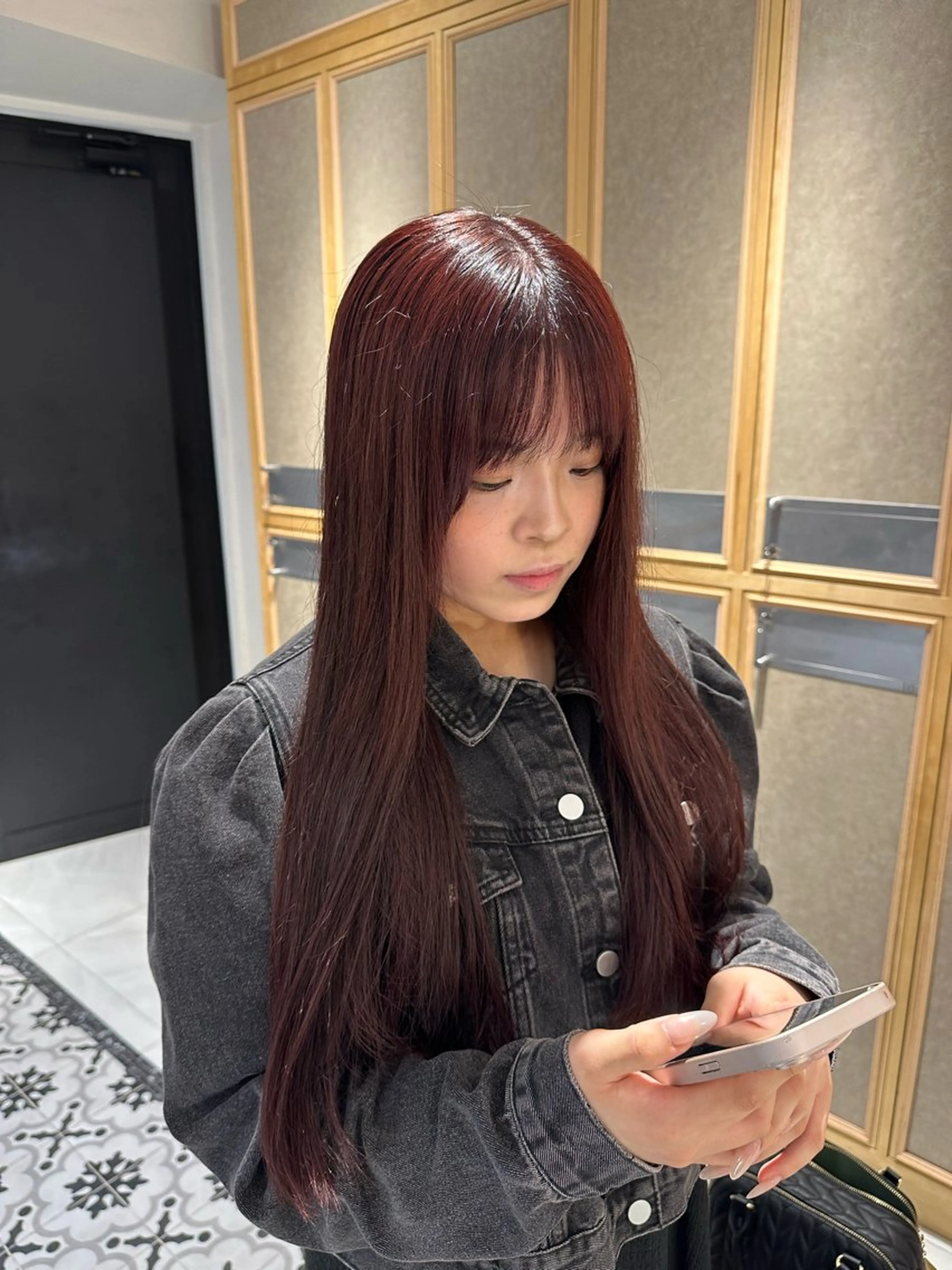 ロング カラー ヘアカラー トリートメント ヘッドスパ 艶髪/ロングモデル 募集🫧terukaのヘアスタイル