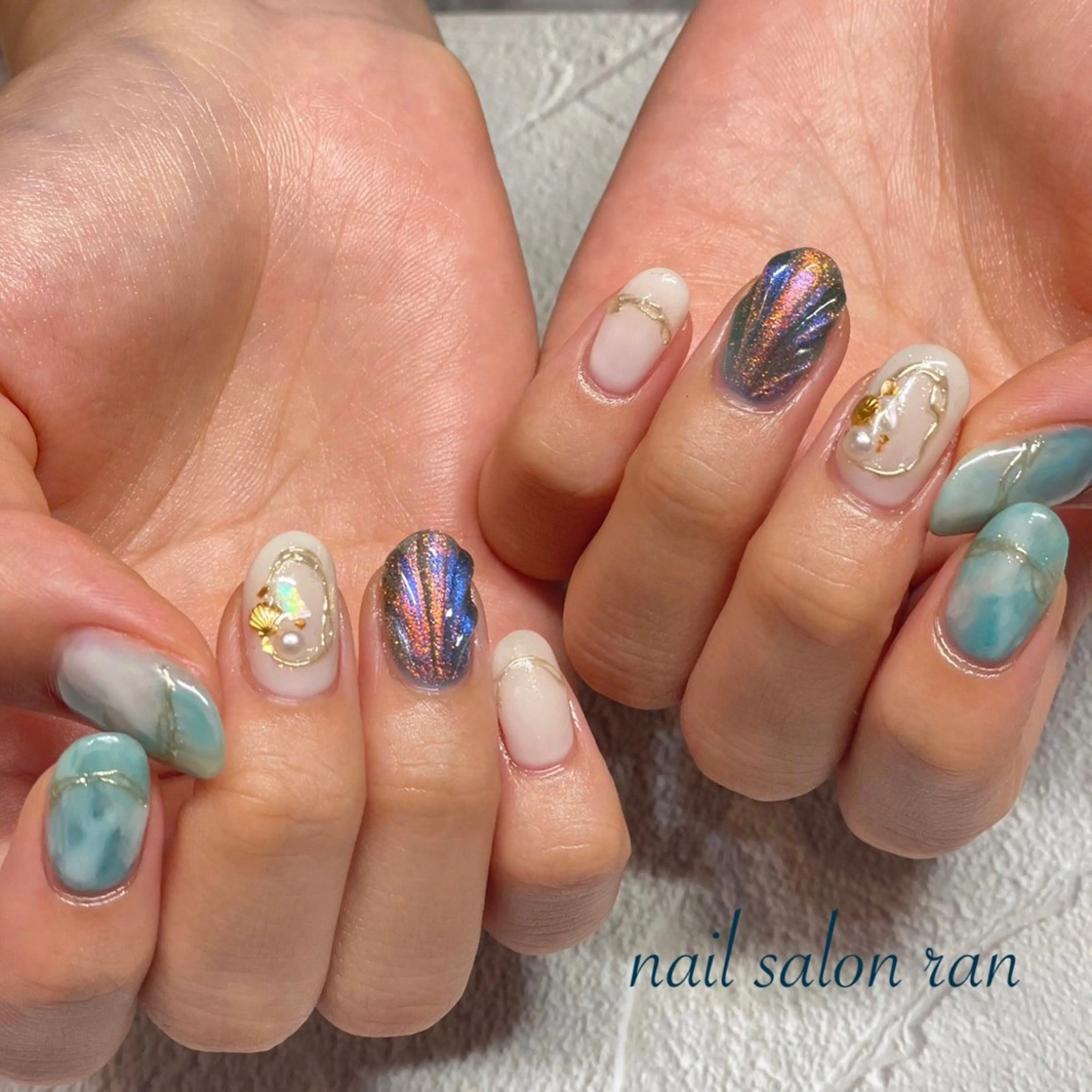 ネイル ハンドネイル ハンドケア nailsalon ranのネイルデザイン