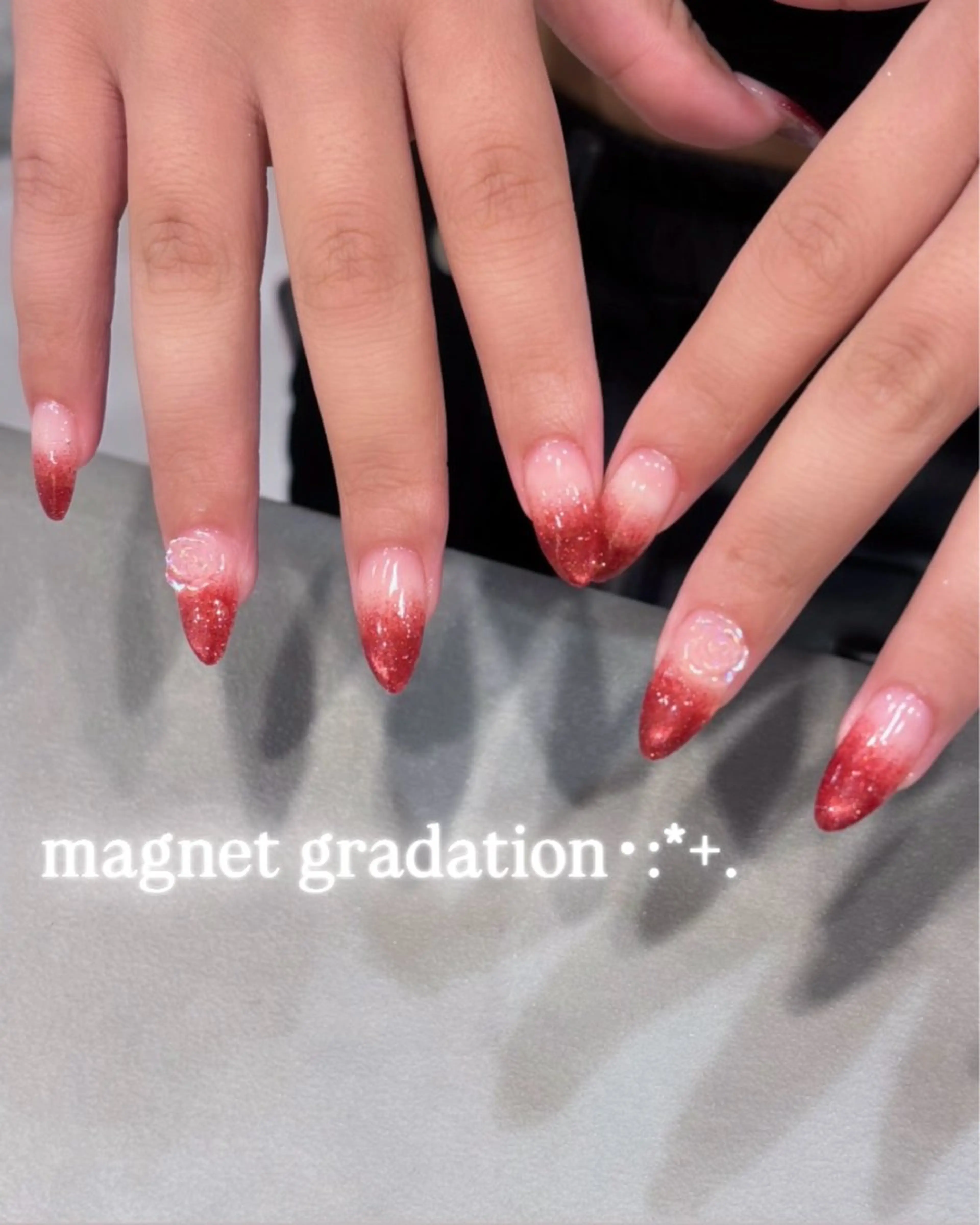 ネイル グラデーション ハロウィン マグネットネイル H.Inoue パラジェル認定サロンのネイルデザイン