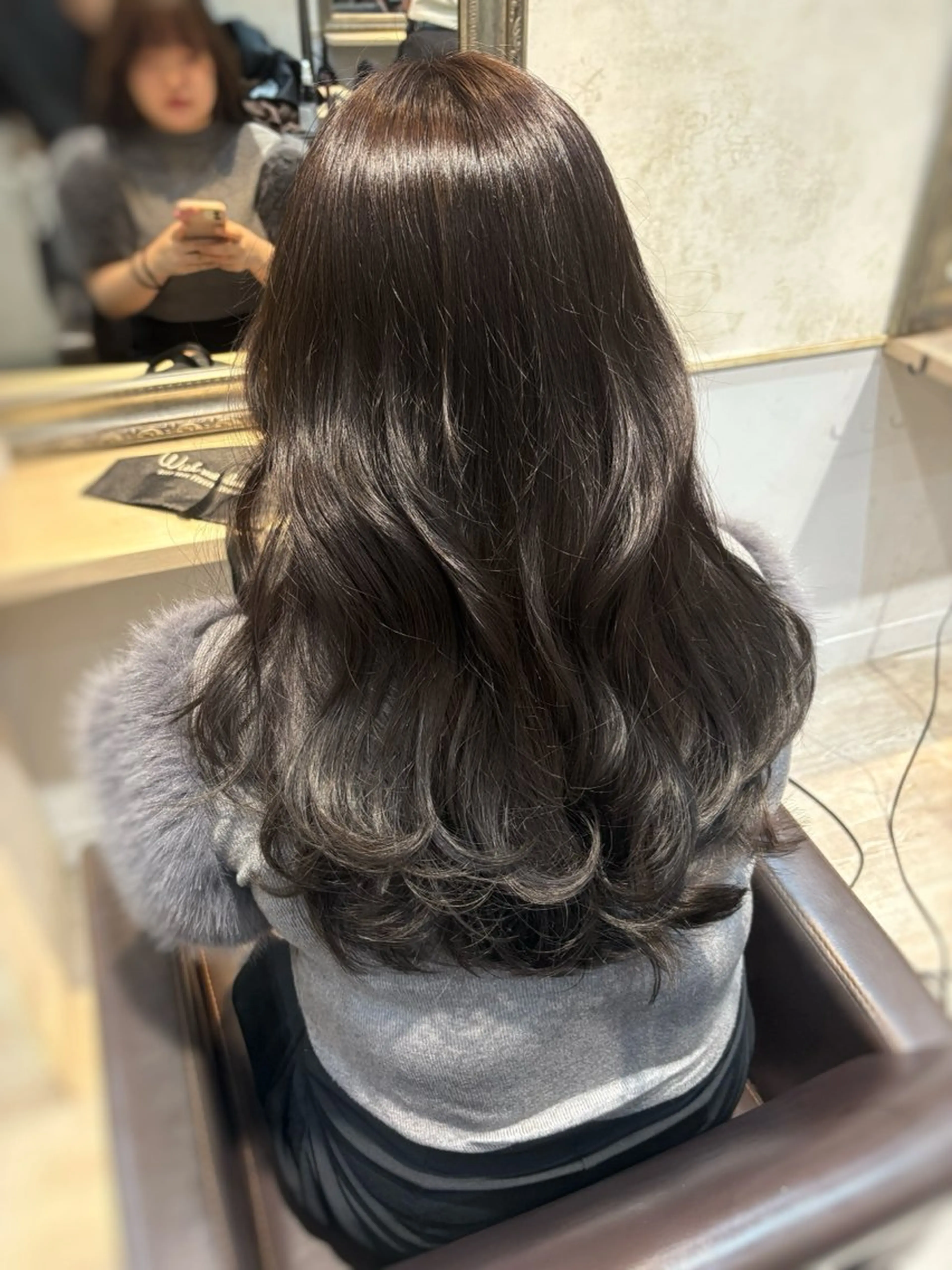 セミロング カラー✨縮毛矯正✨ ハギワラケンタのヘアスタイル