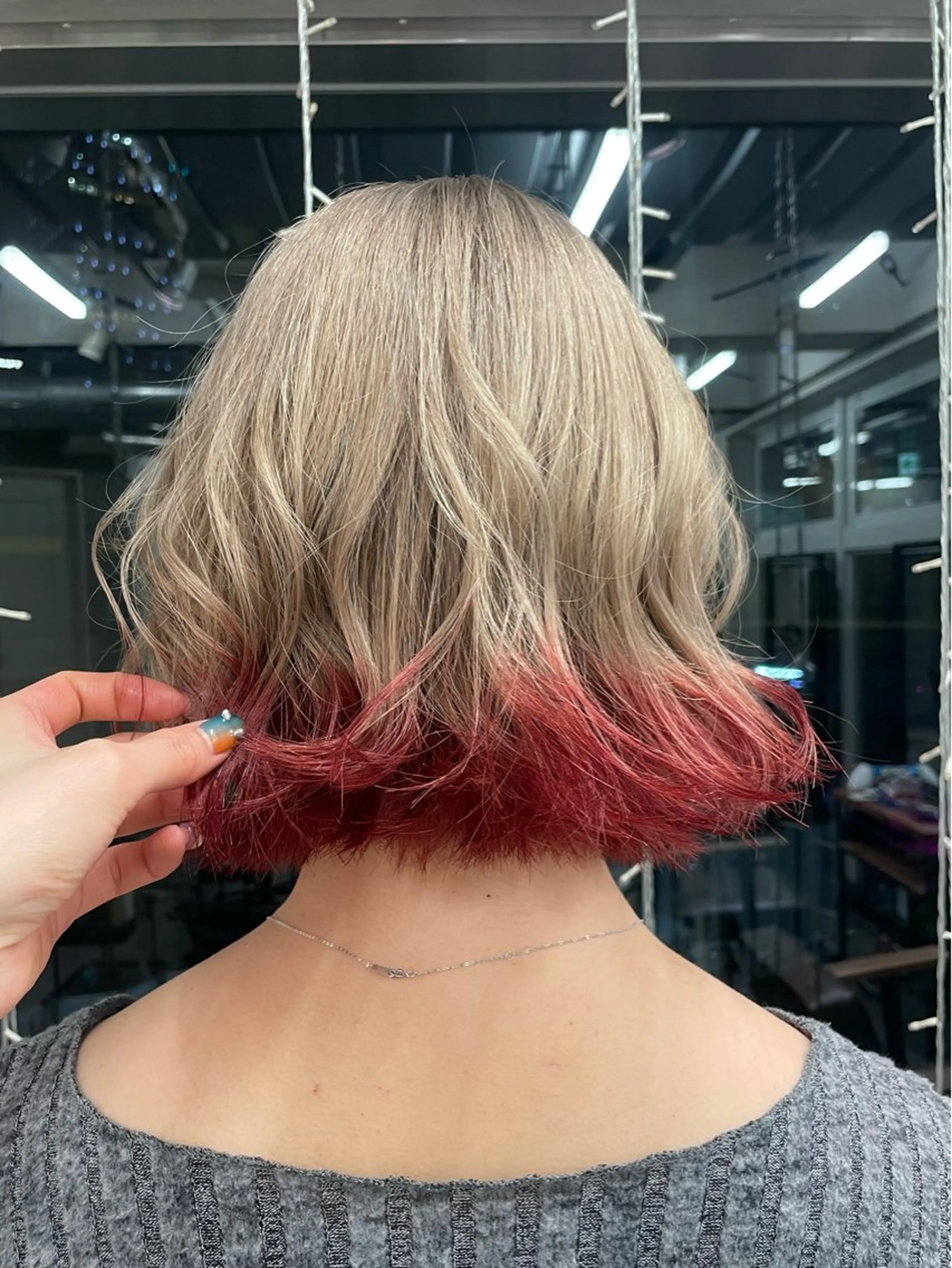 ケアブリーチダブルカラーの写真