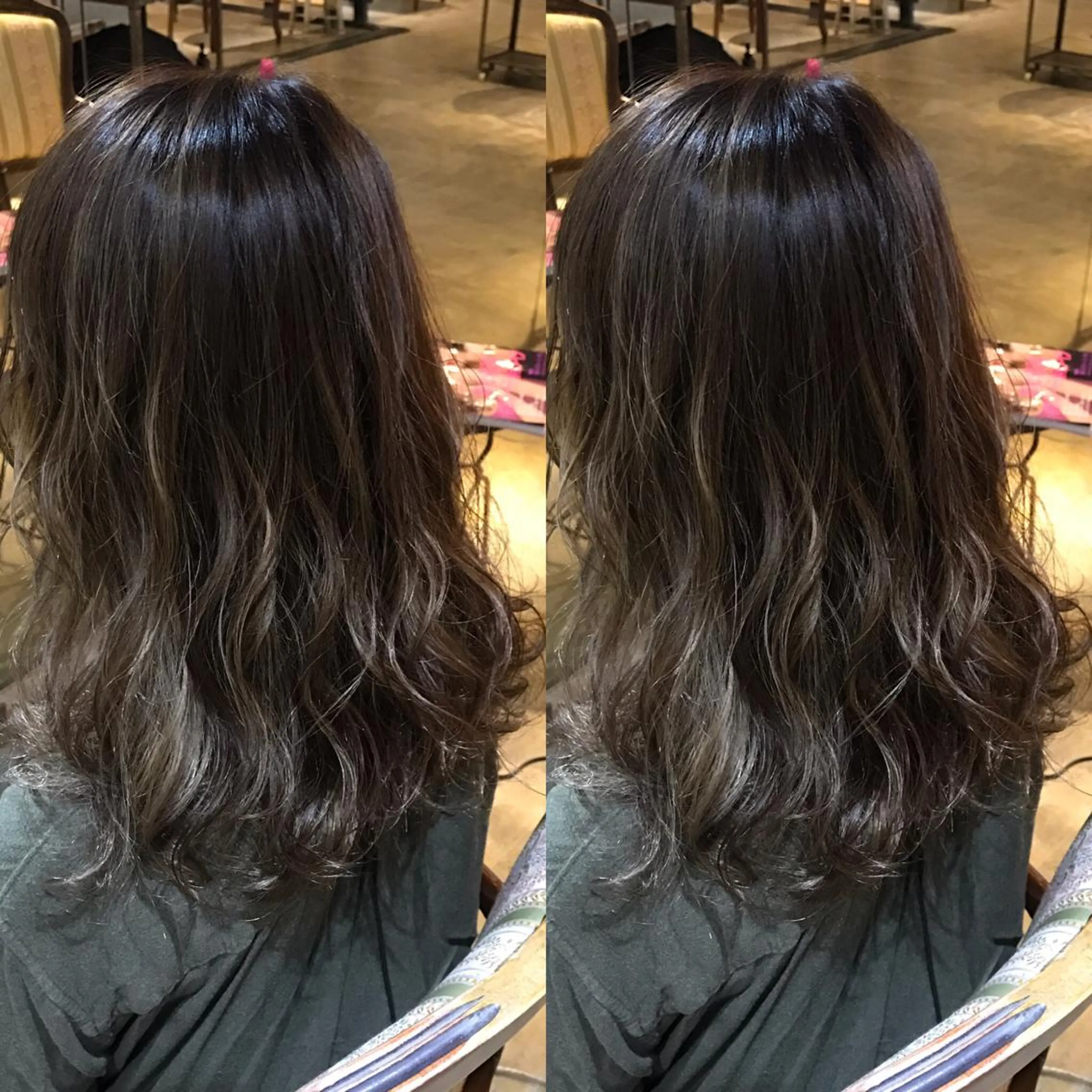 ロング ハイライト こう ちゃんのヘアスタイル