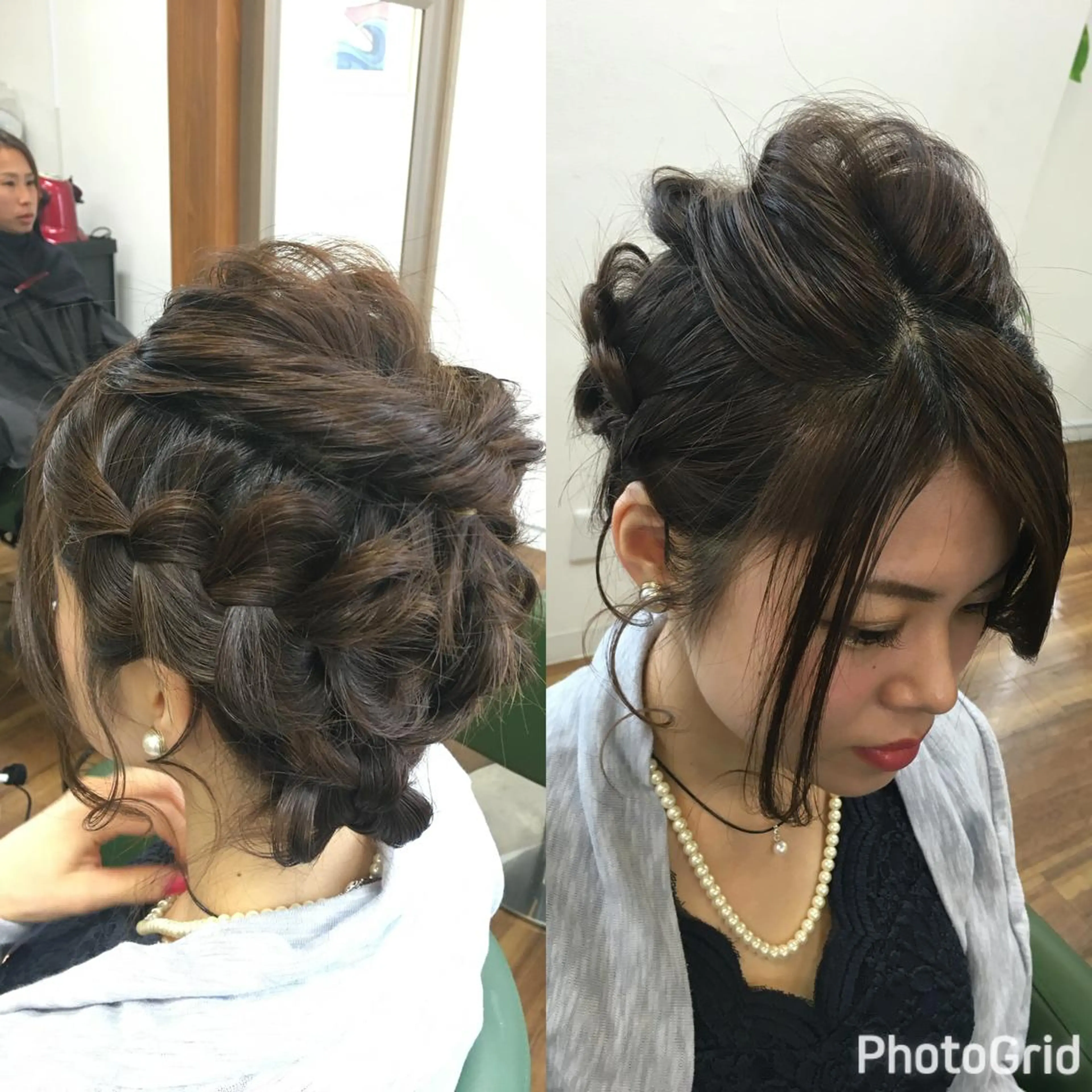 ミディアム ヘアアレンジ PALETTE(パレット)所属・SHIORI💜口コ ミNo.1艶カラーのヘアスタイル