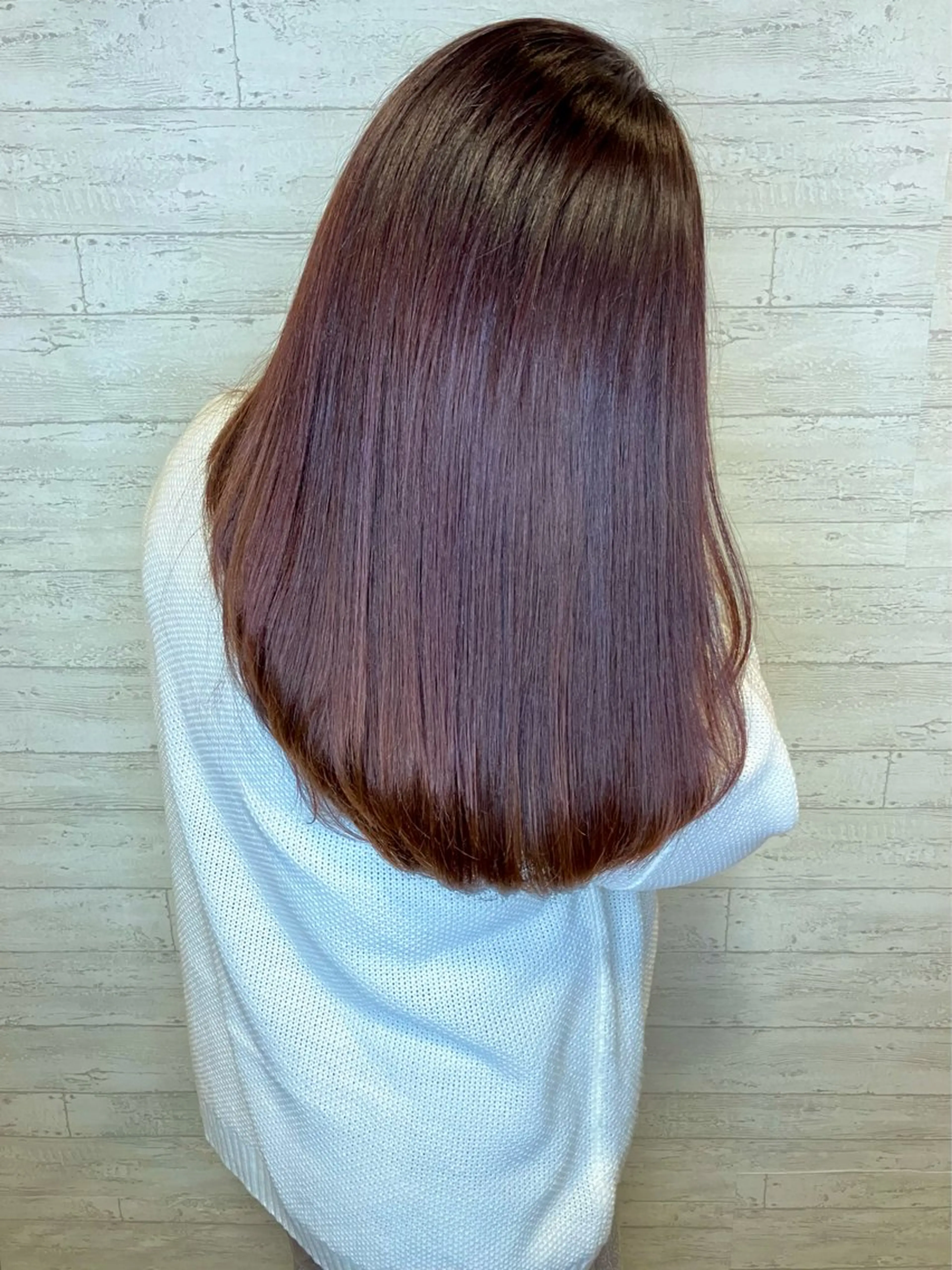 ロング カラー 透明感カラー ラベンダーカラー ピンクカラー ピンクラベンダー 小池 穂果/ 府中のヘアスタイル