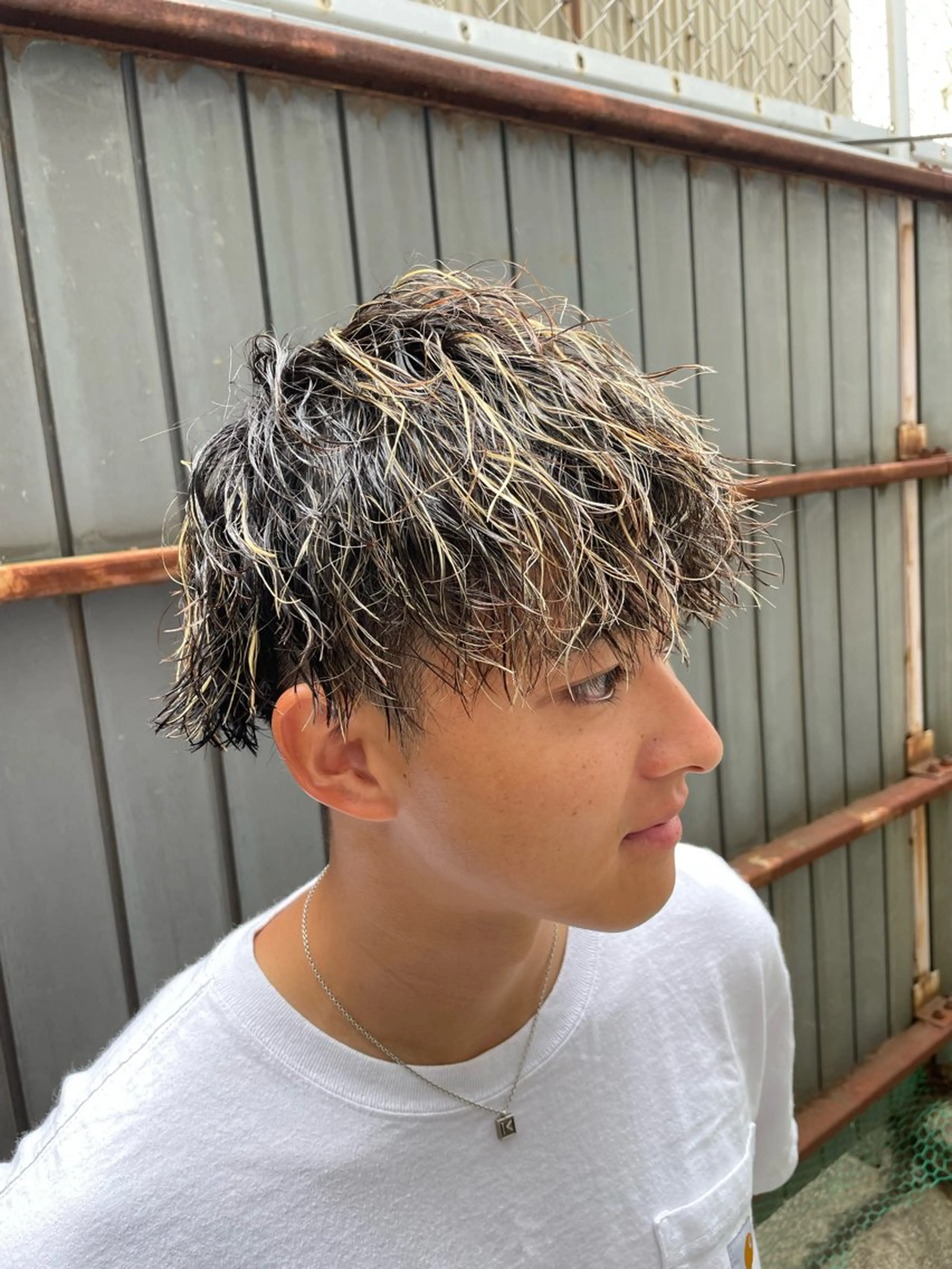 ショート ハイライト QUONHEAL(クオンヒール)所属・重名 陸のヘアスタイル