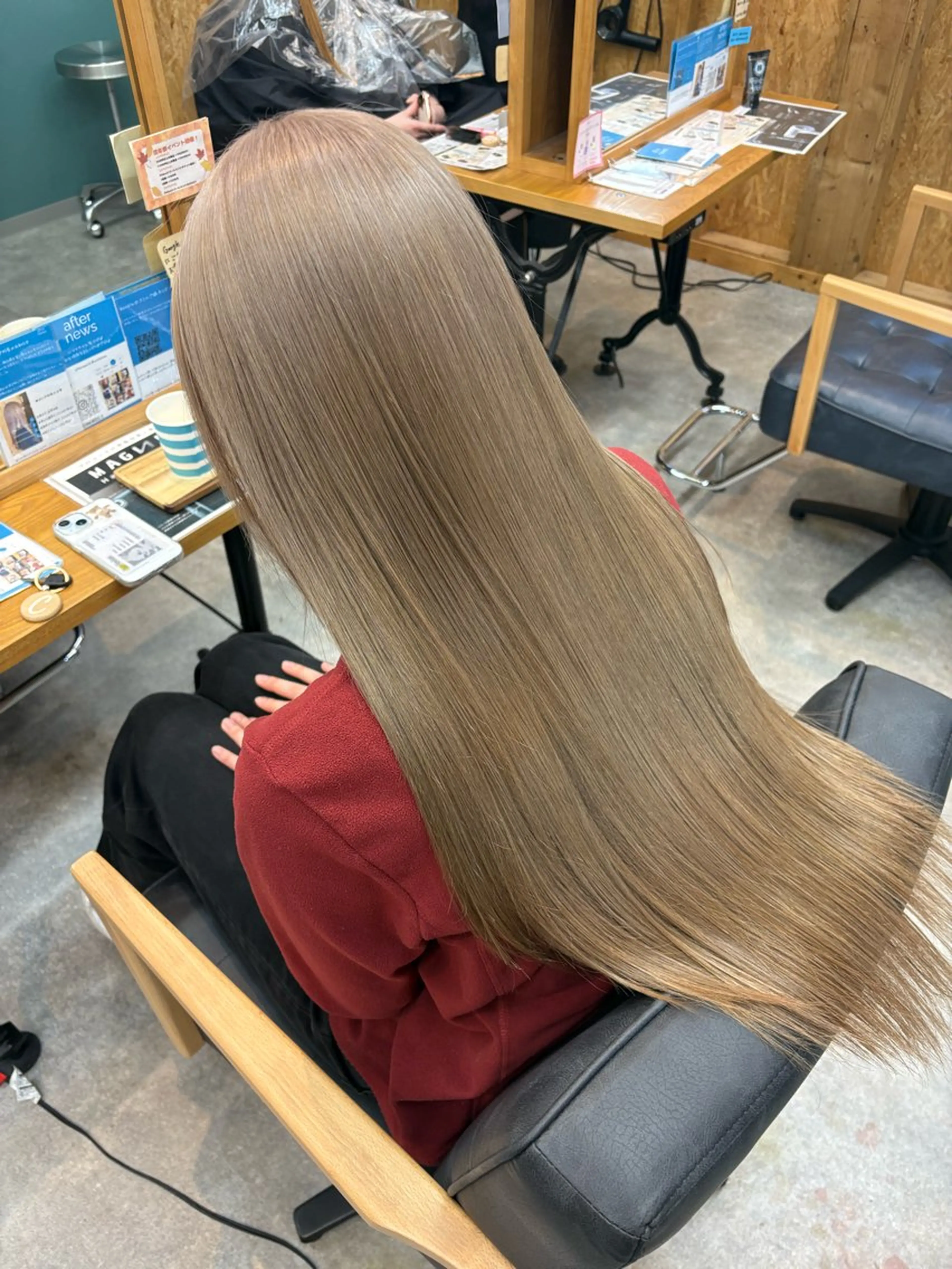 カラー ヘアカラー トリートメント まろみ暖色× chia🕯のヘアスタイル