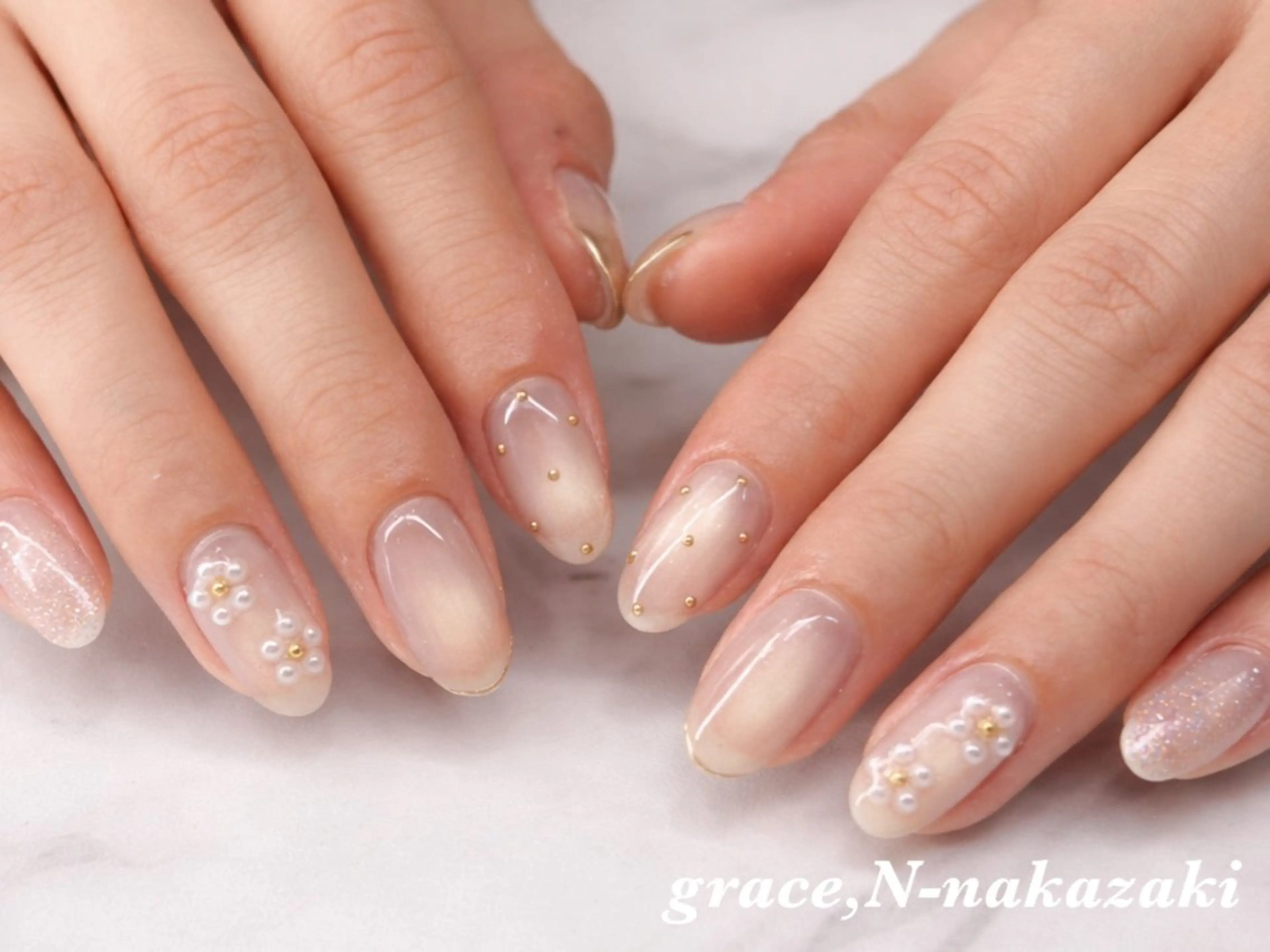 デザインA定額コース（オフィスnailシンプル.上品）（フィルインオフ込み)¥3980の写真