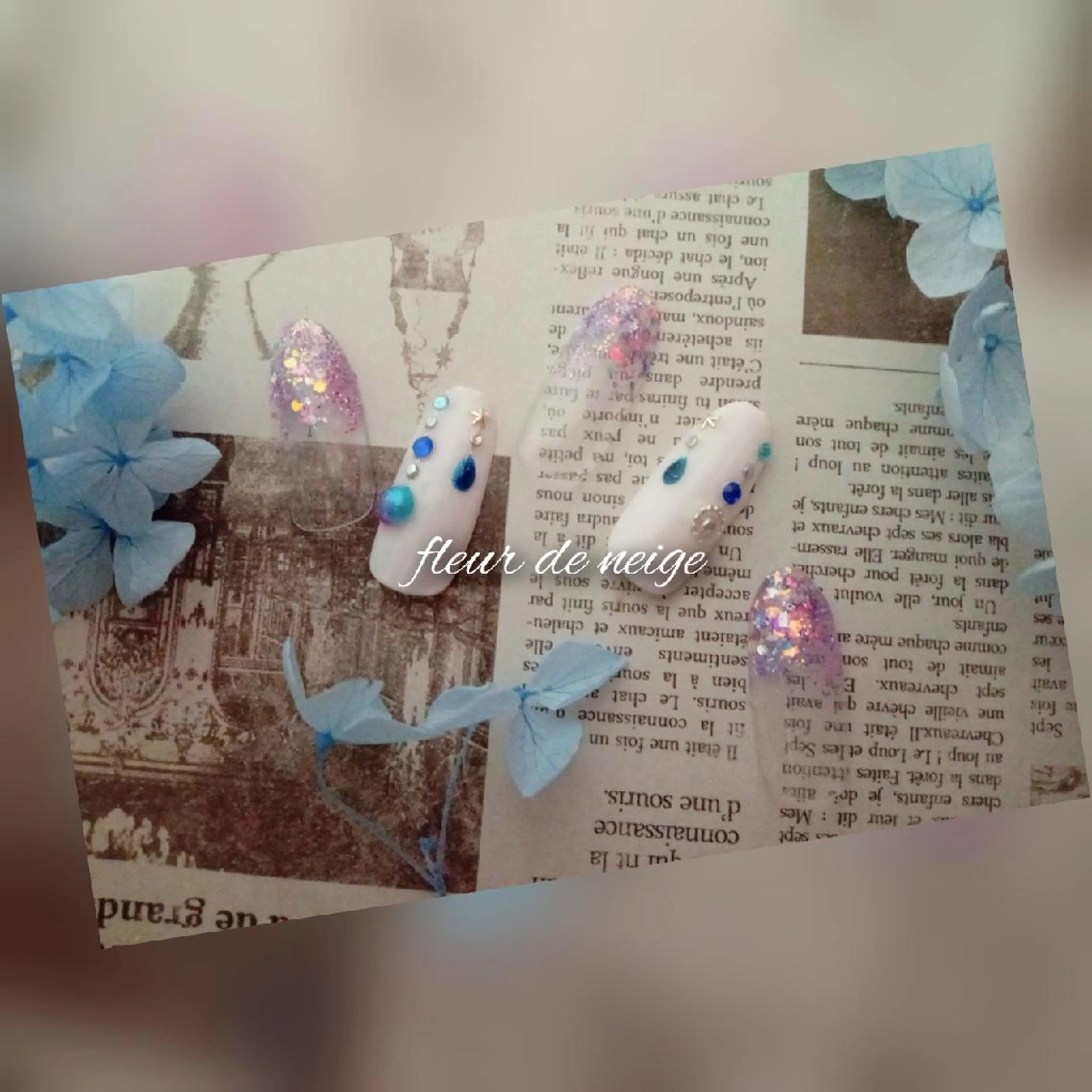 ネイル グラデーション ハンドネイル flure de neige yukiのネイルデザイン