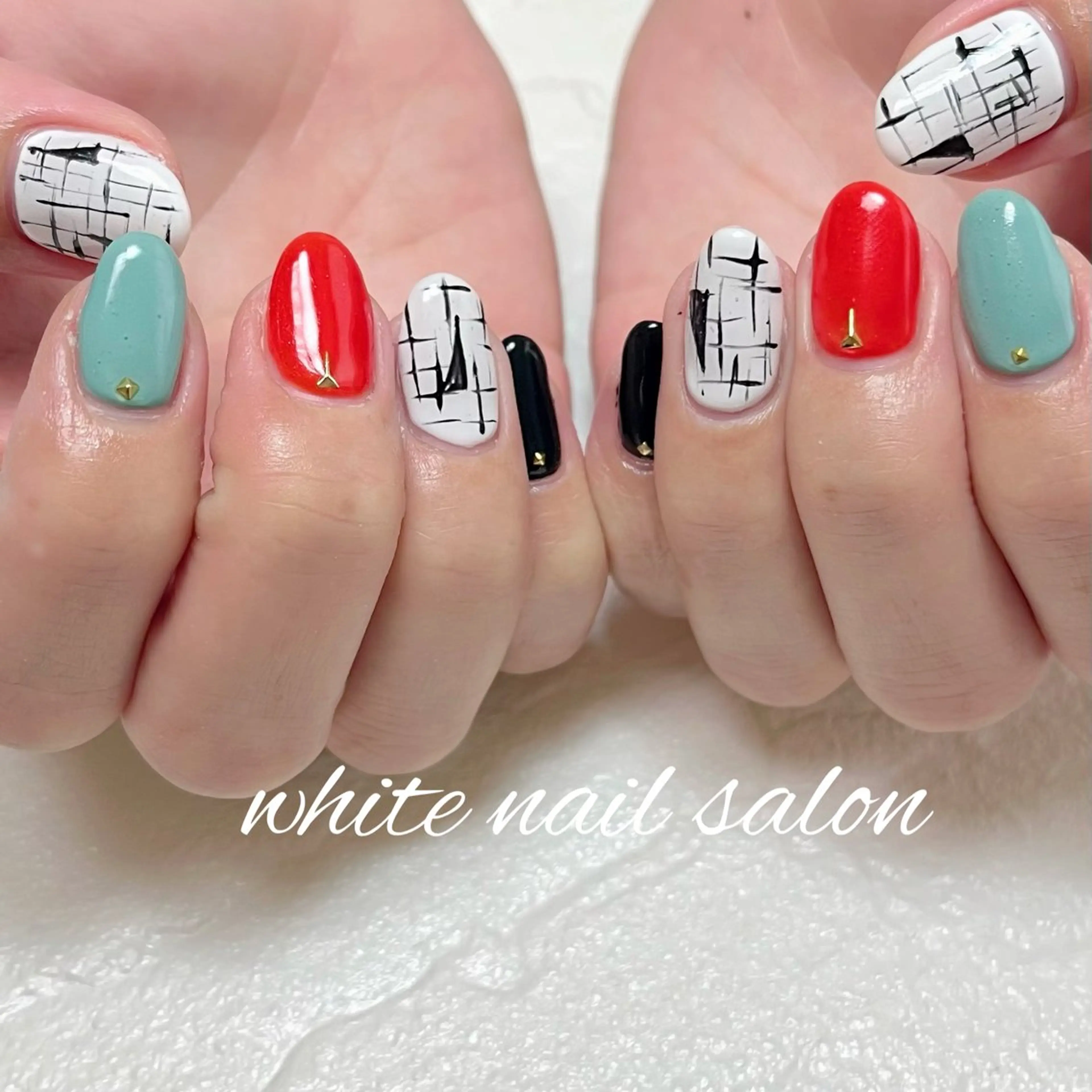ネイル ラメ(グリッター) ハンドネイル white nail salonのネイルデザイン
