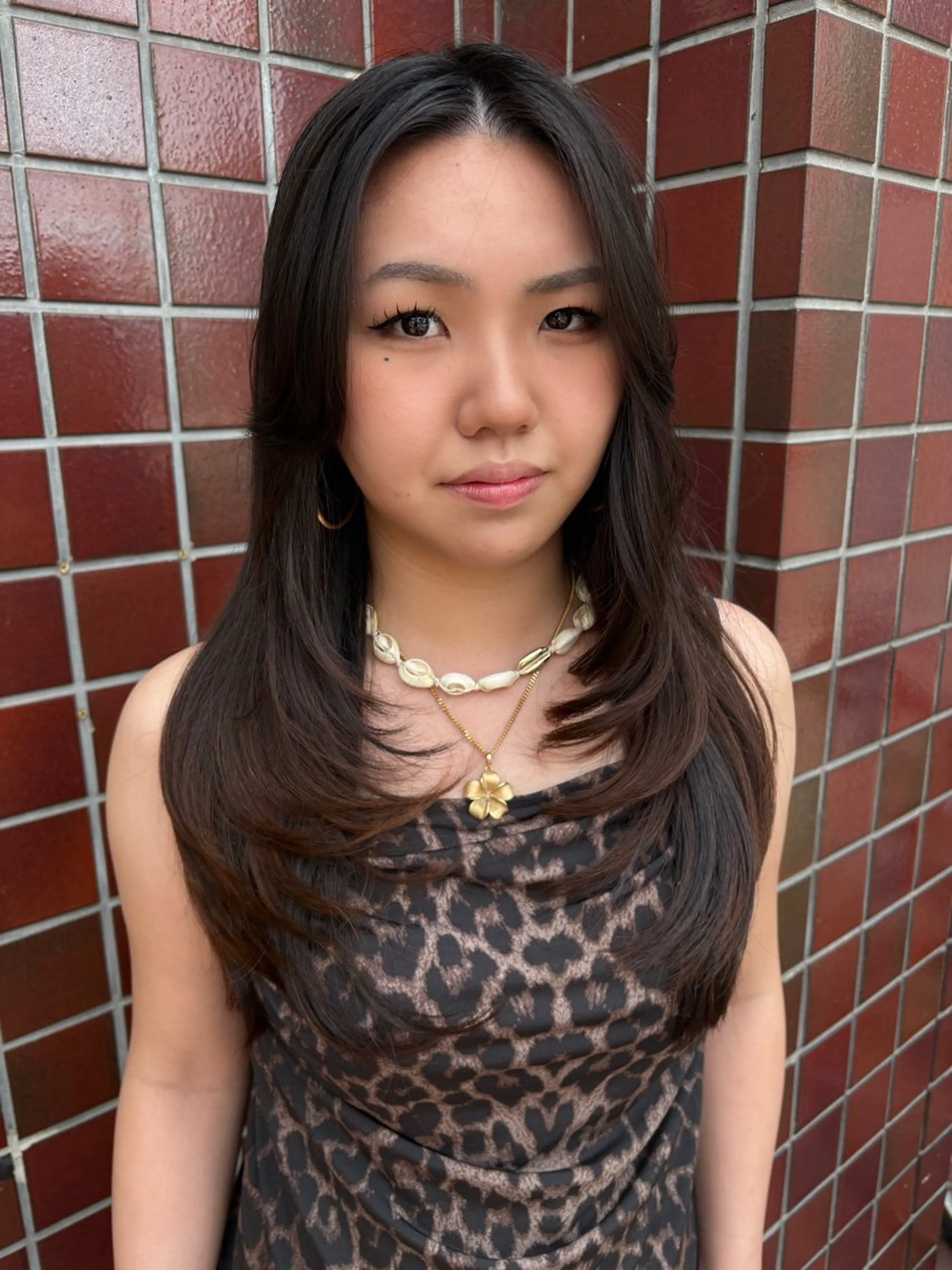 ロング coco terrace所属・海外風ハイライト CHIHIROのヘアスタイル