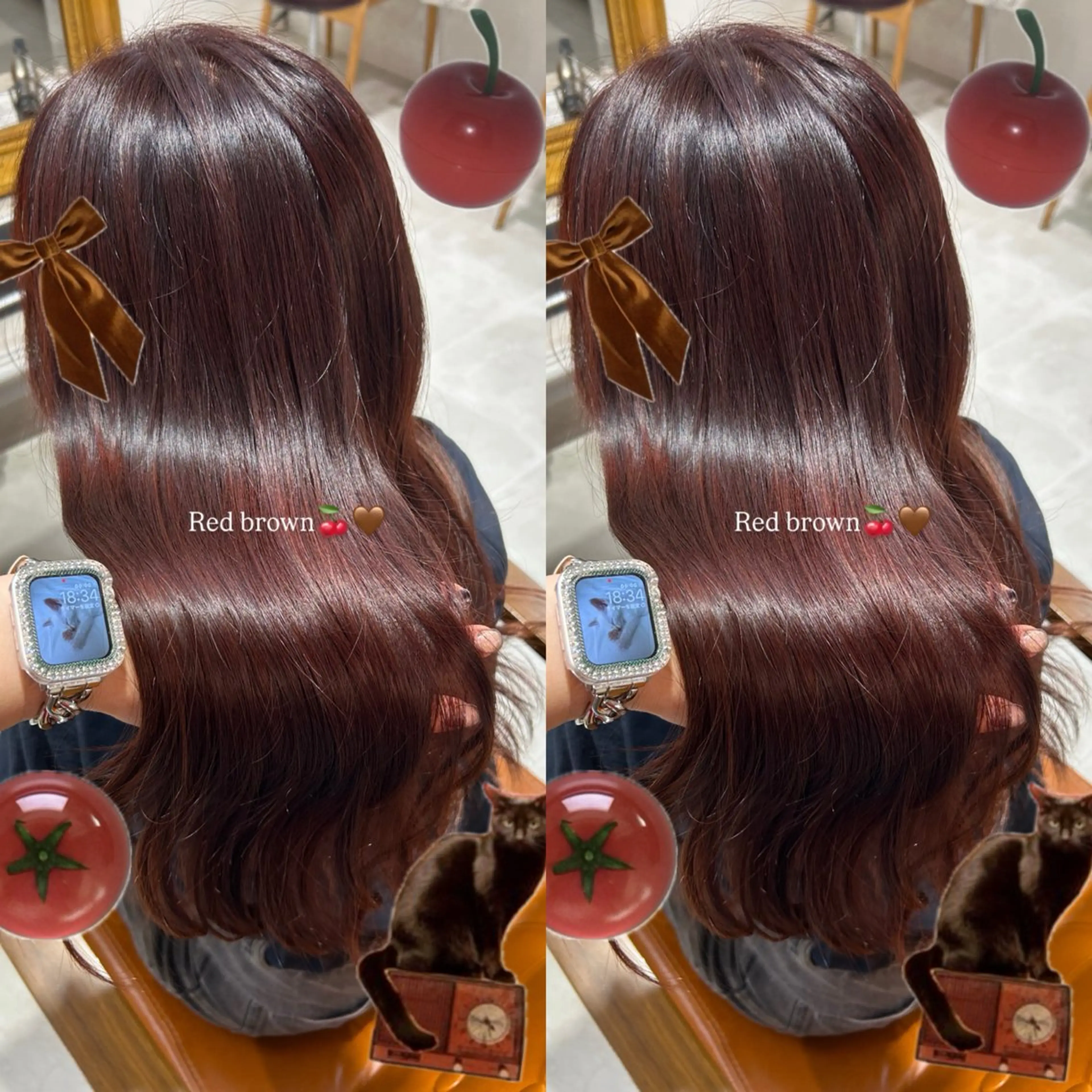 カラー ヘアカラー 内藤 歩香🐈‍⬛🩶のヘアスタイル