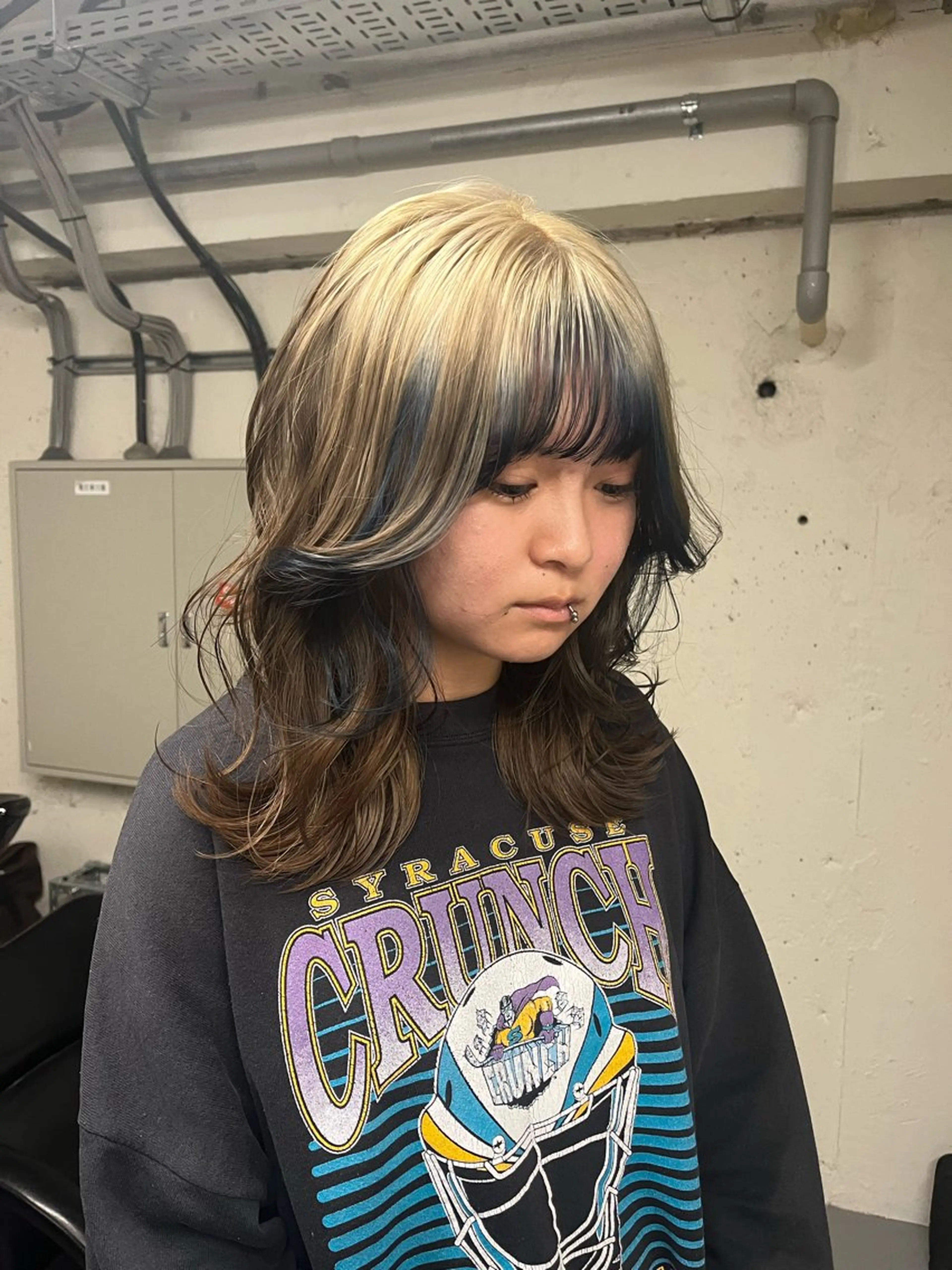 カラー KAHO /ブリーチ /デザイン𖥔 ࣪のヘアスタイル