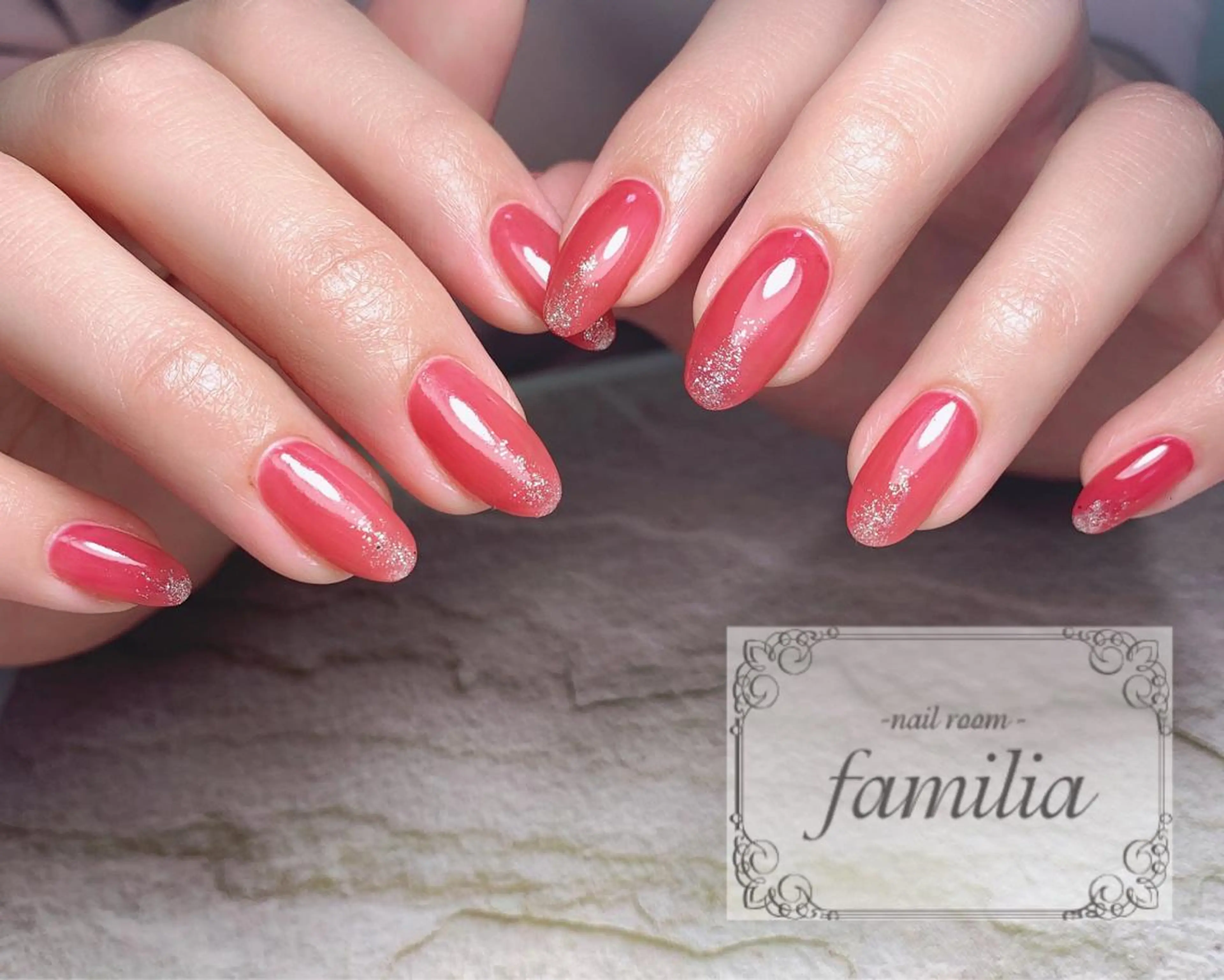 ネイル ラメ(グリッター) ハンドネイル -nailroom- familiaのネイルデザイン