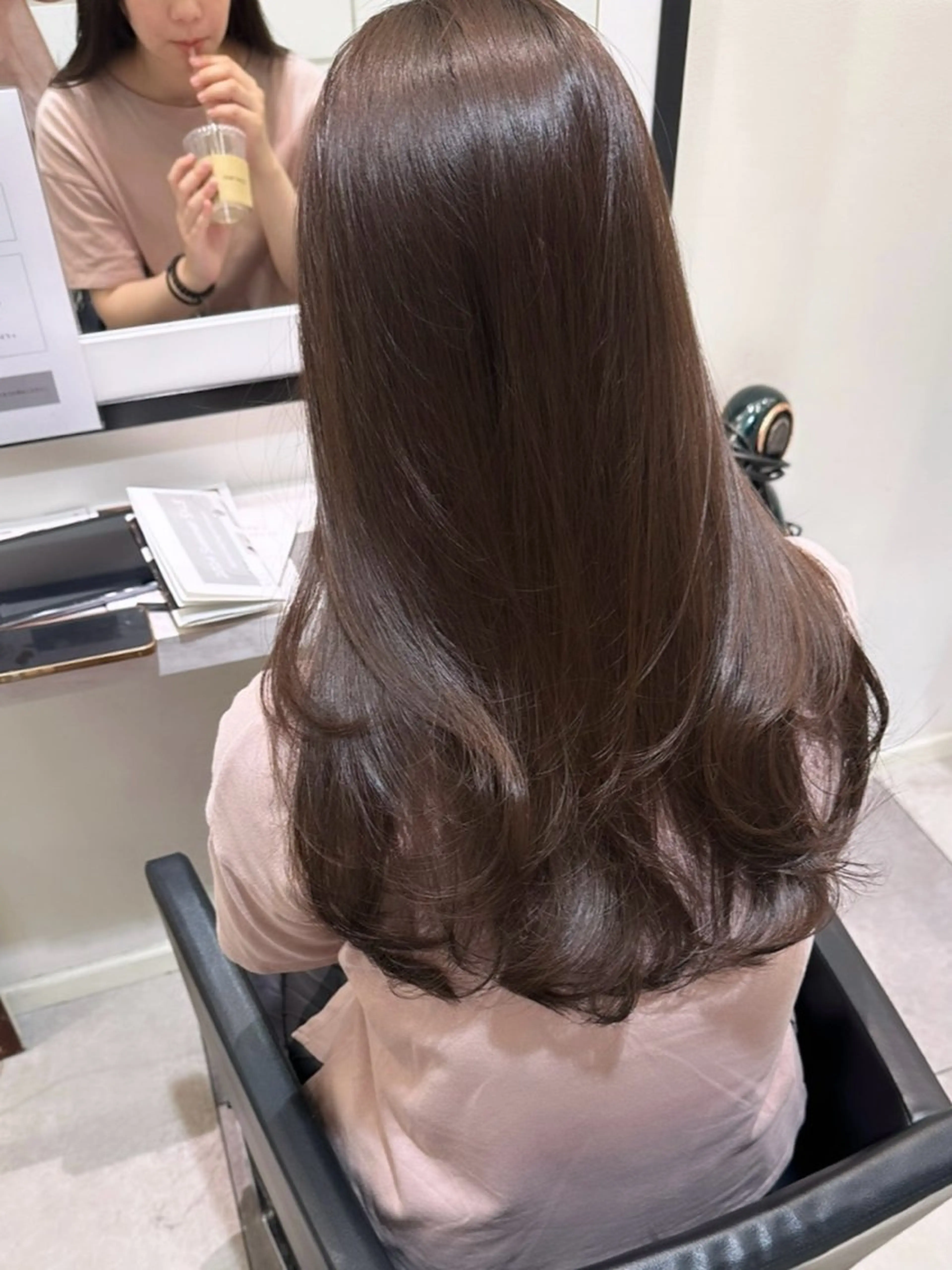 ロング カラー 巻ける縮毛矯正/艶 カラーchika🩵のヘアスタイル