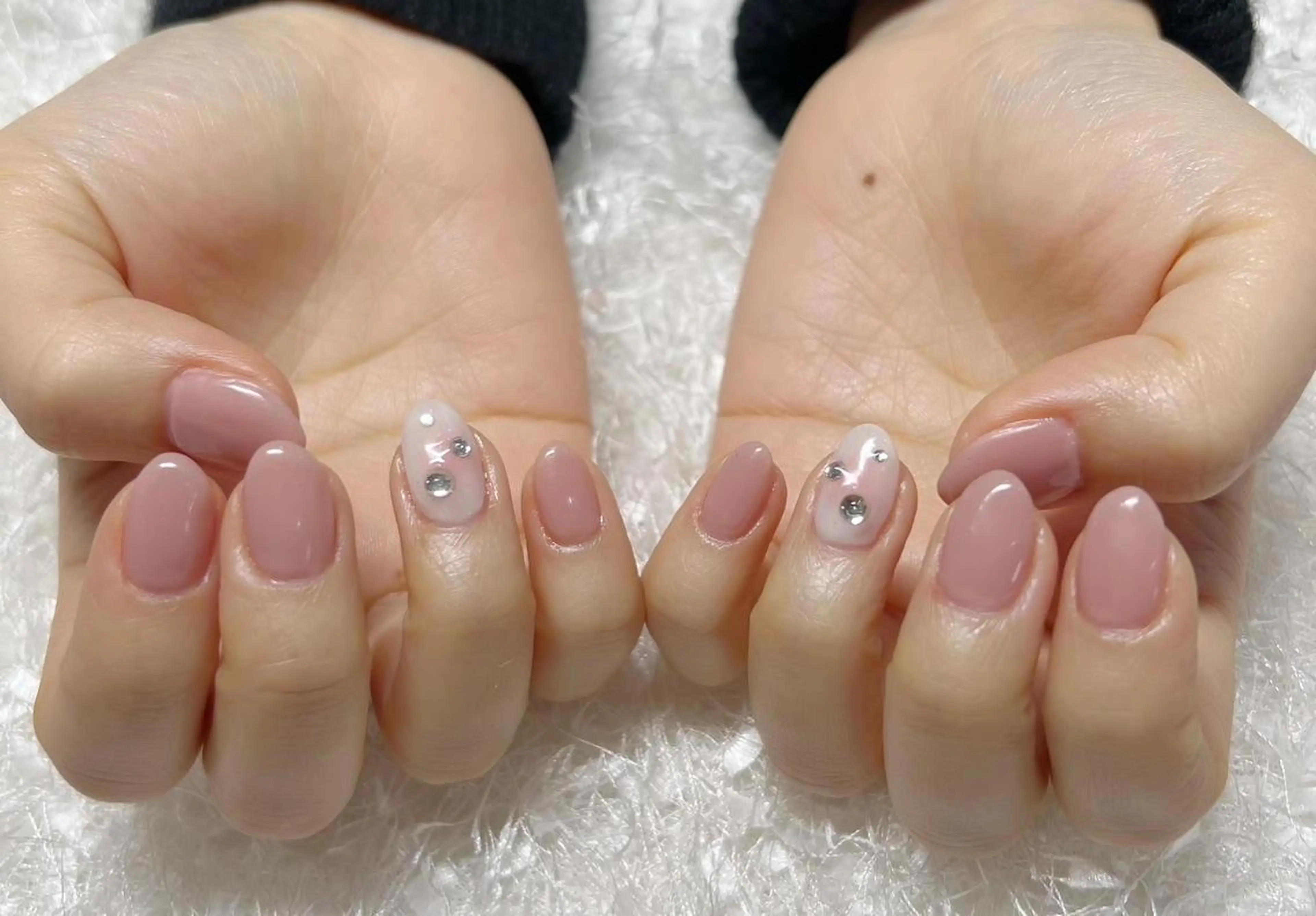 ネイル 長さ出し フレンチネイル ジェルネイル グラデーション 韓国ネイル ハンドネイル Nail&eye Belire 新宿のネイルデザイン