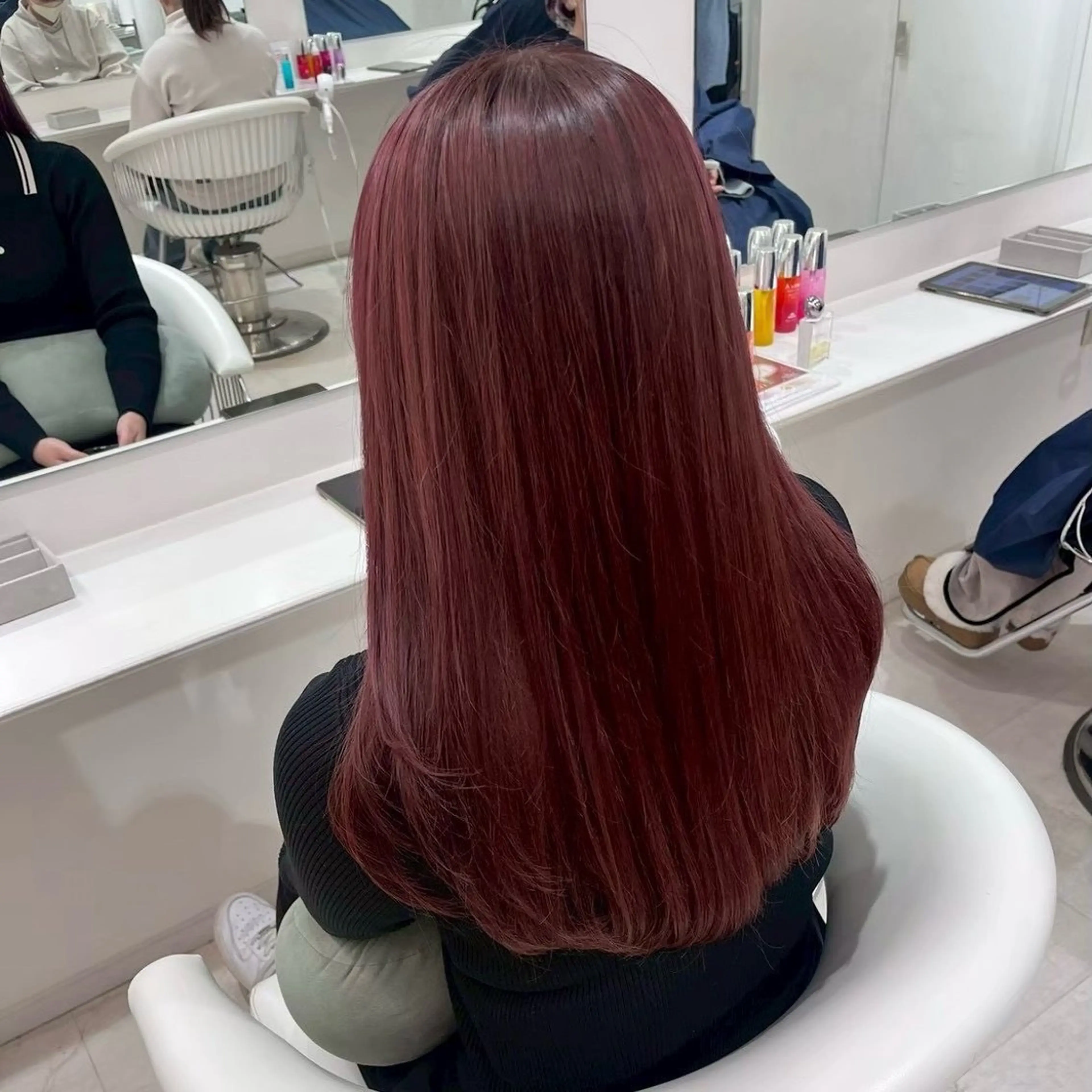 ロング カラー ヘアカラー Parve Mix 森 美遥🇰🇷🩶のヘアスタイル