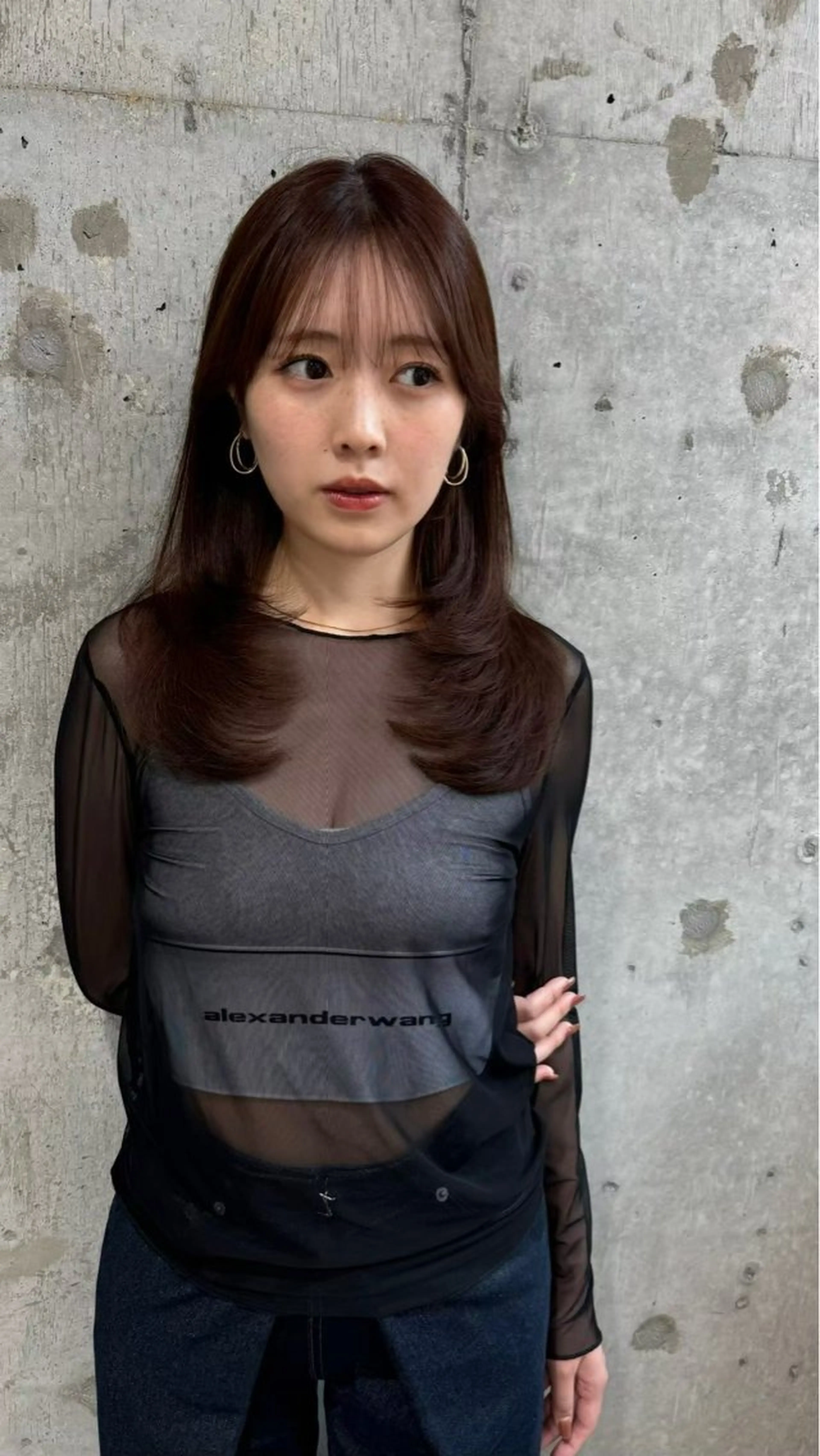 ロング カット ヘアカラー トリートメント Hello by Sea所属・髪質改善/縮毛矯正 /レイヤー/宮崎直弥のヘアスタイル