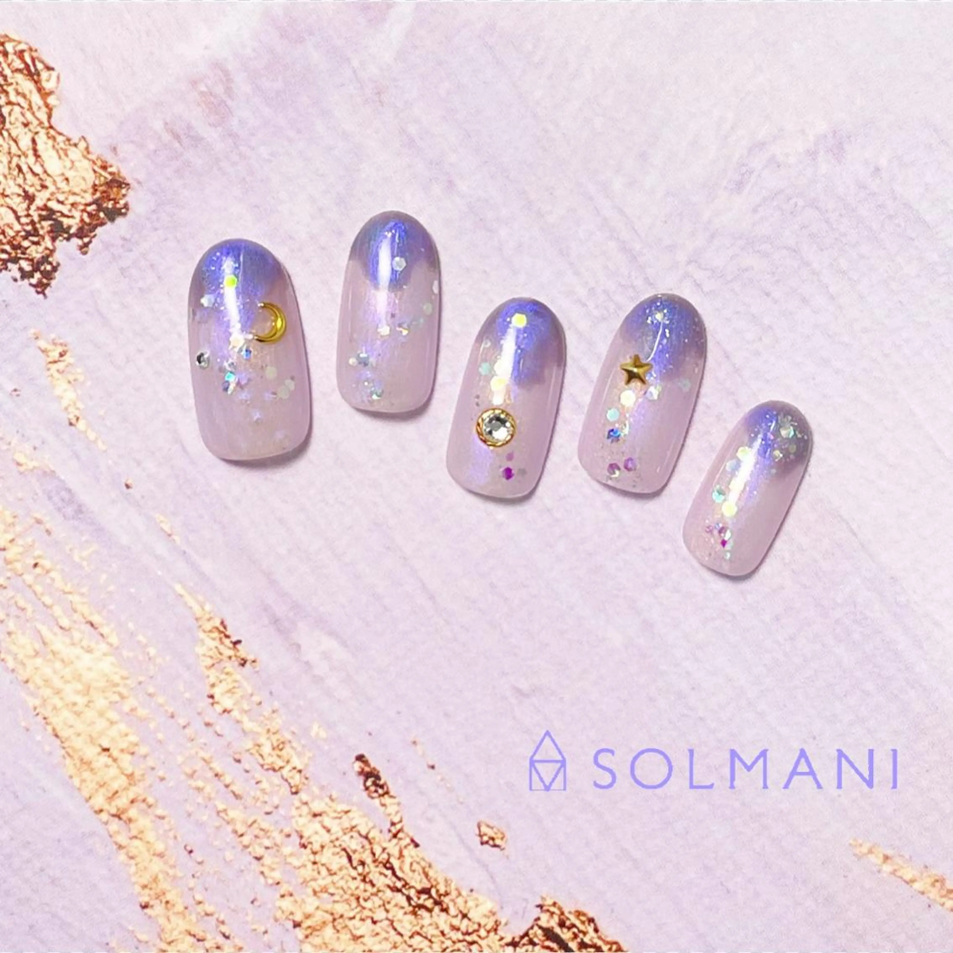 ネイル SOLMANI 予約担当のネイルデザイン