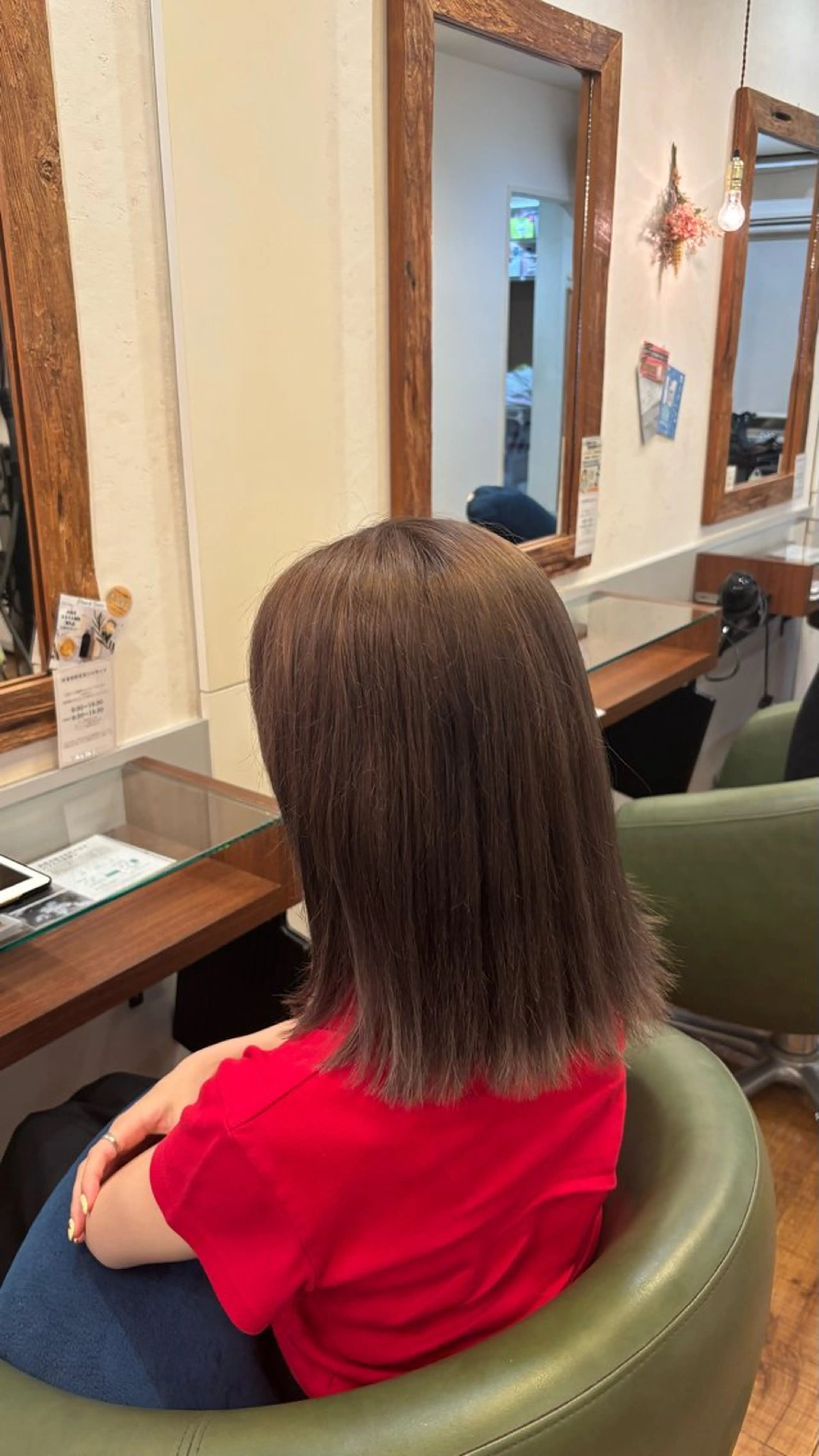 カラー ブリーチ 透明感カラー グレージュ ミルクティーグレージュ カット ヘアカラー mai/ merry  寺田町のヘアスタイル