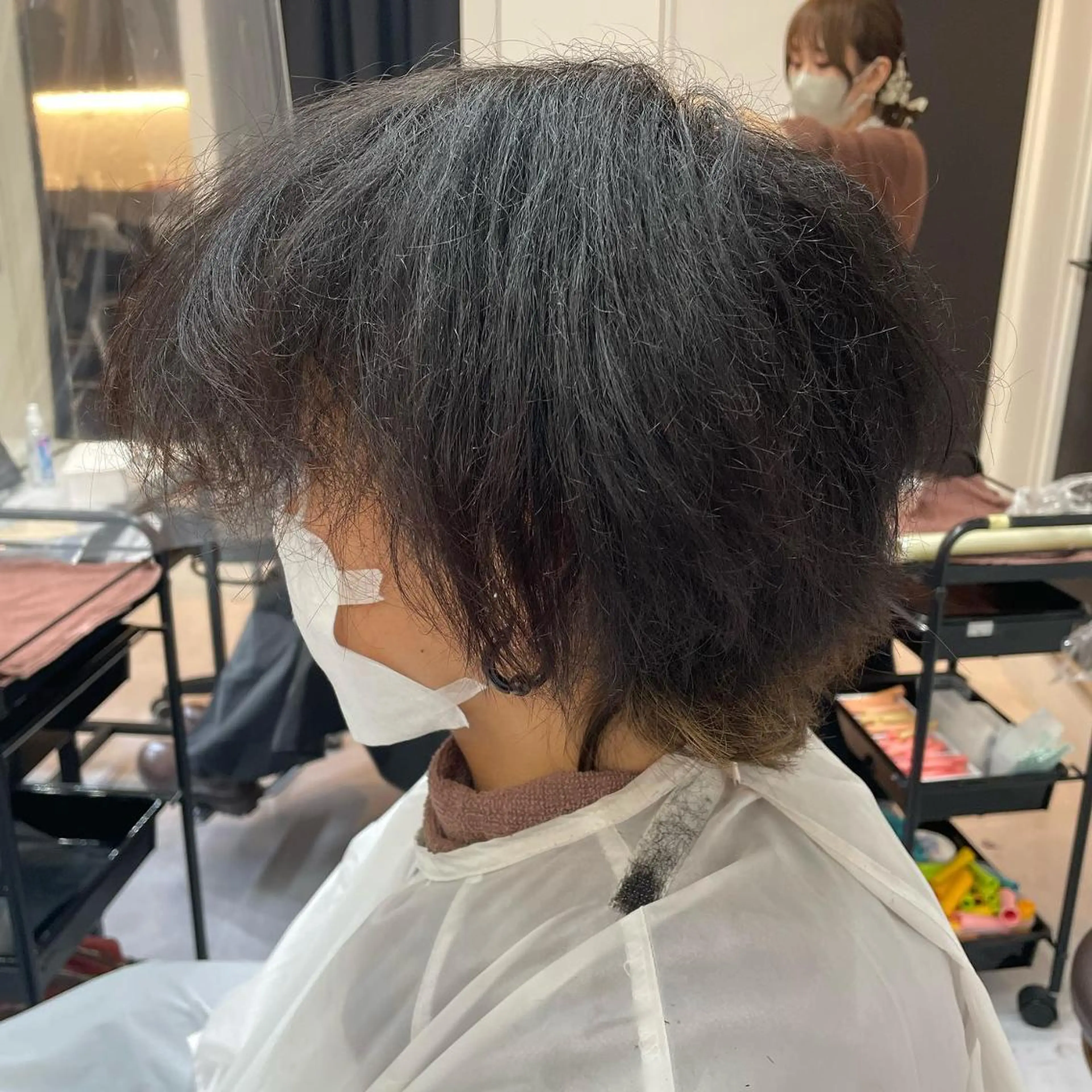 ショート 髪質改善× ハイライト溝江のヘアスタイル