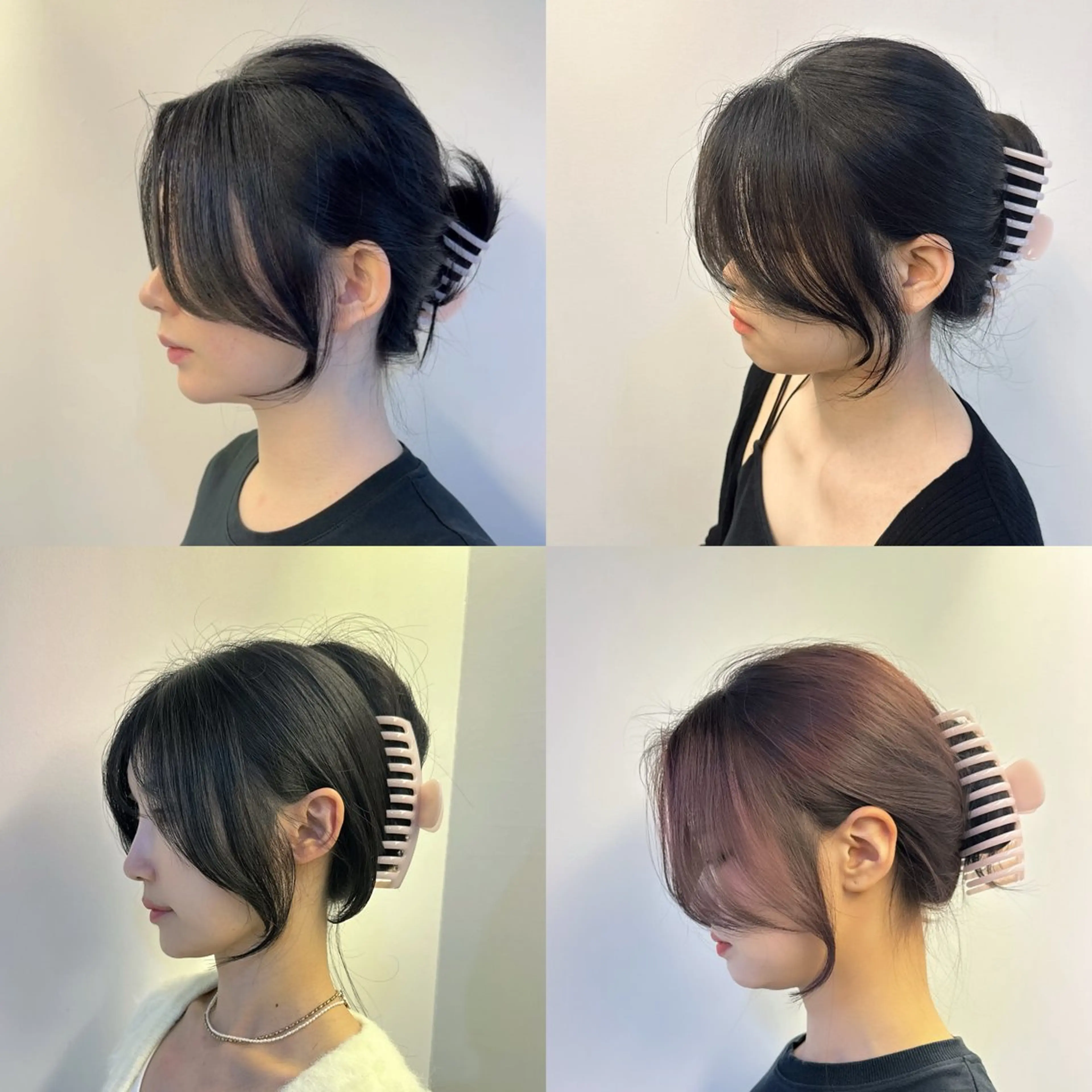 ヘアアレンジ 韓国ヘア特化 前髪クロスパーマのヘアスタイル