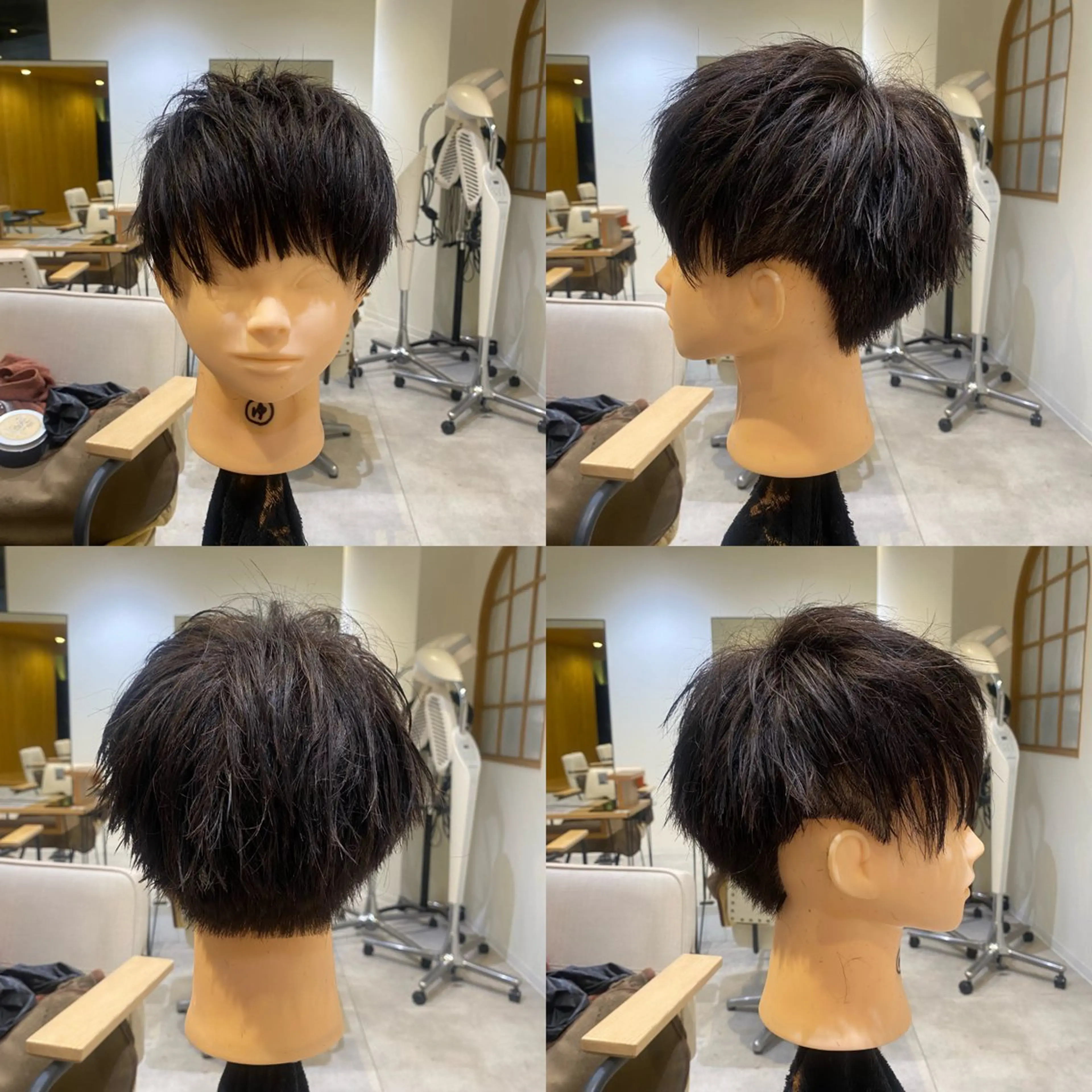 メンズ 肌に馴染むハイトーン /ミルクティーカラーのヘアスタイル