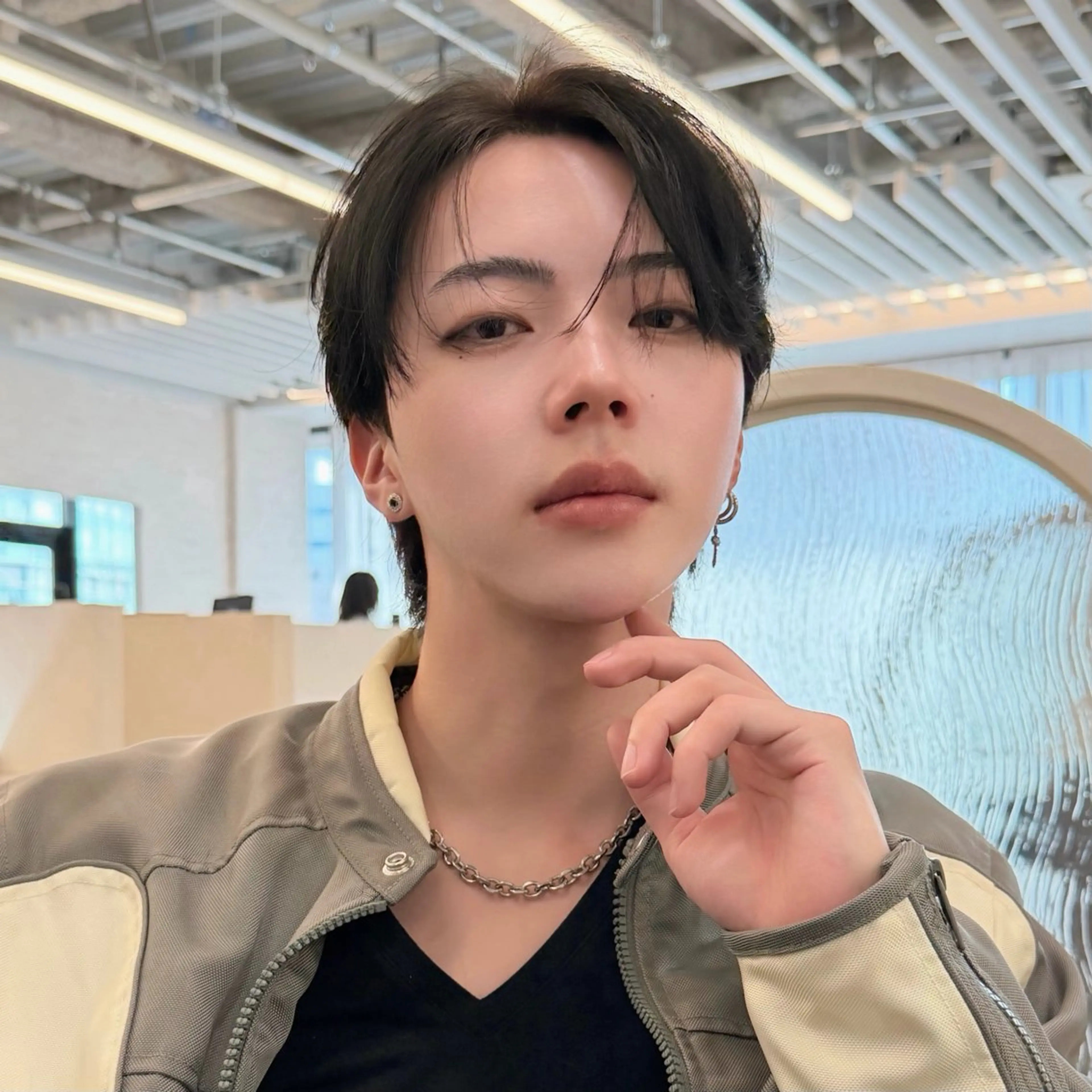 パーマ メンズ メンズ韓国風 カット パーマ 縮毛矯正 韓国メンズヘア☆ 韓国ヘアYUTOのヘアスタイル