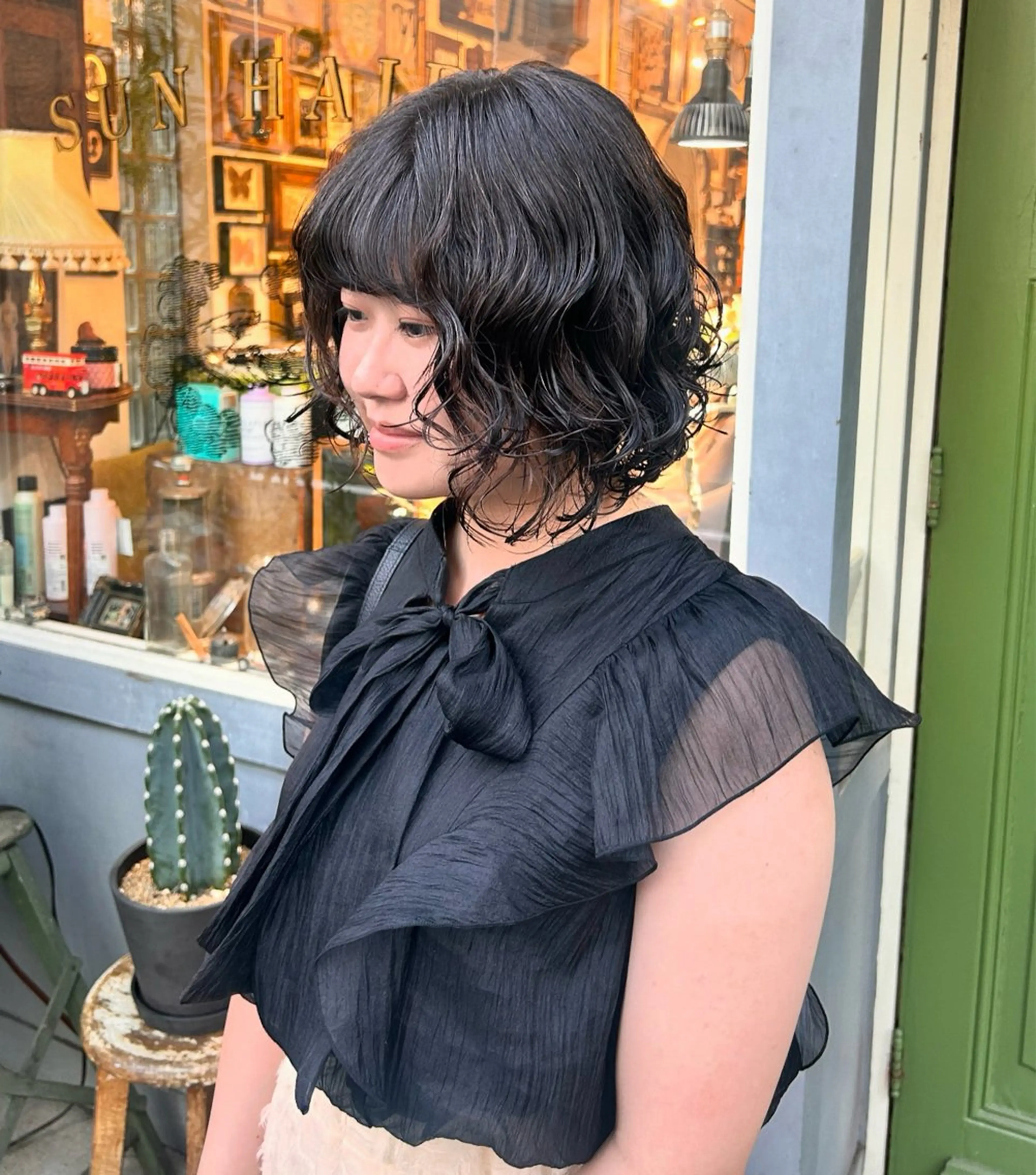 ショート パーマ カット パーマ ヘッドスパ 清水千優/パーマ/透 明感カラー/メンズのヘアスタイル