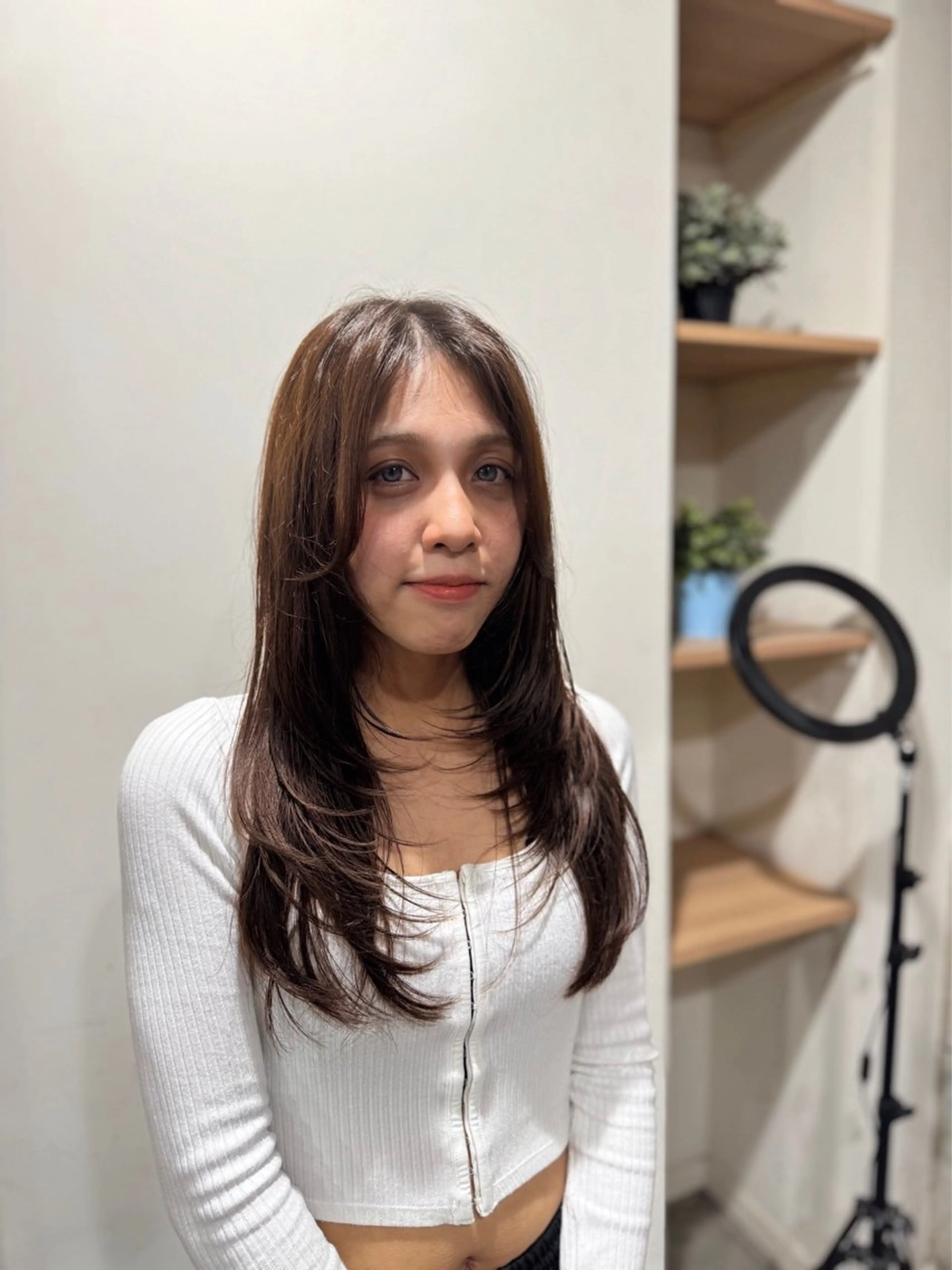 ロング ハイレイヤー レイヤーカット 美容室MOMO 柏所属・🦄心でカット🦄 🌈まさきうらん🌈のヘアスタイル