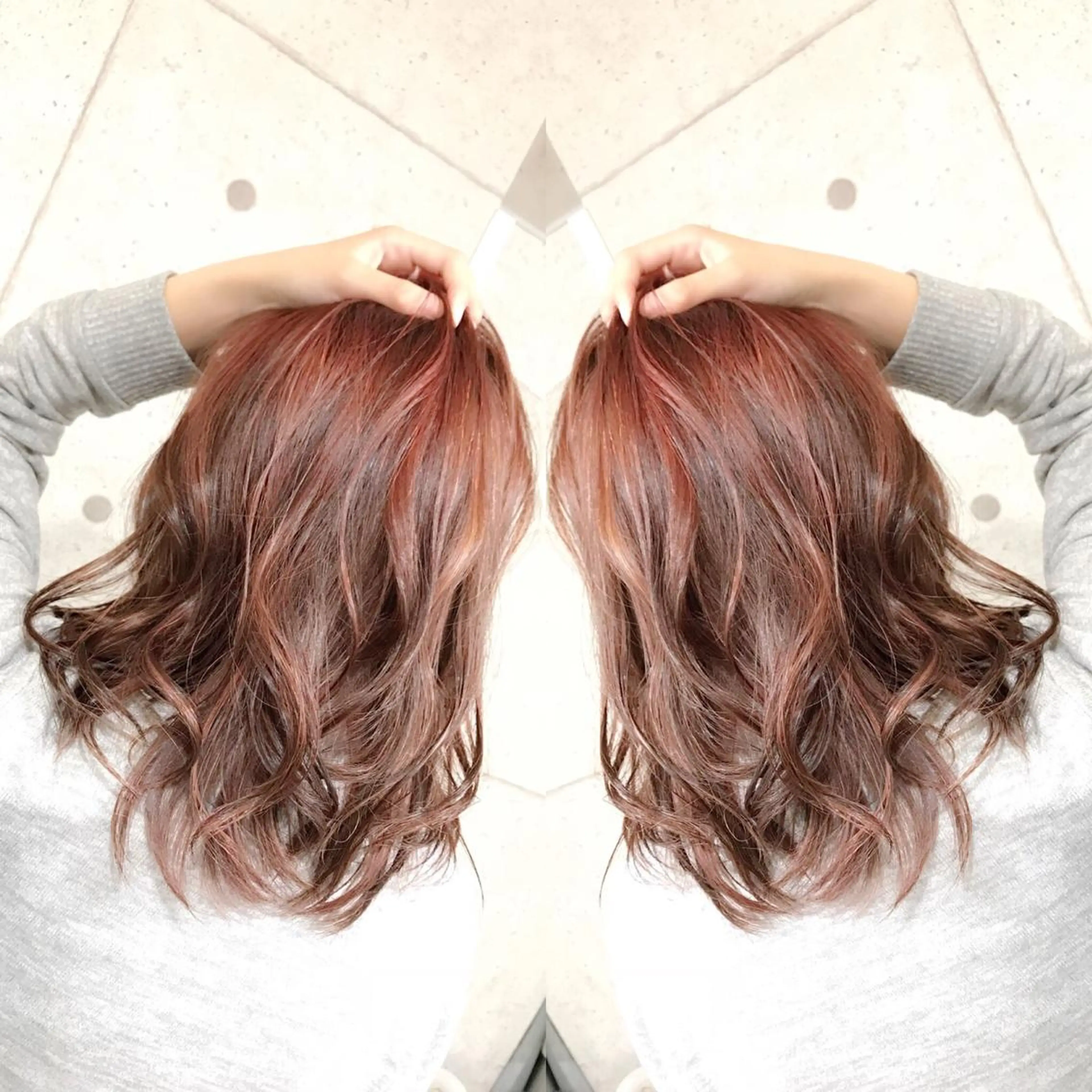 ロング ハイライト Selene hair OSAKAのヘアスタイル