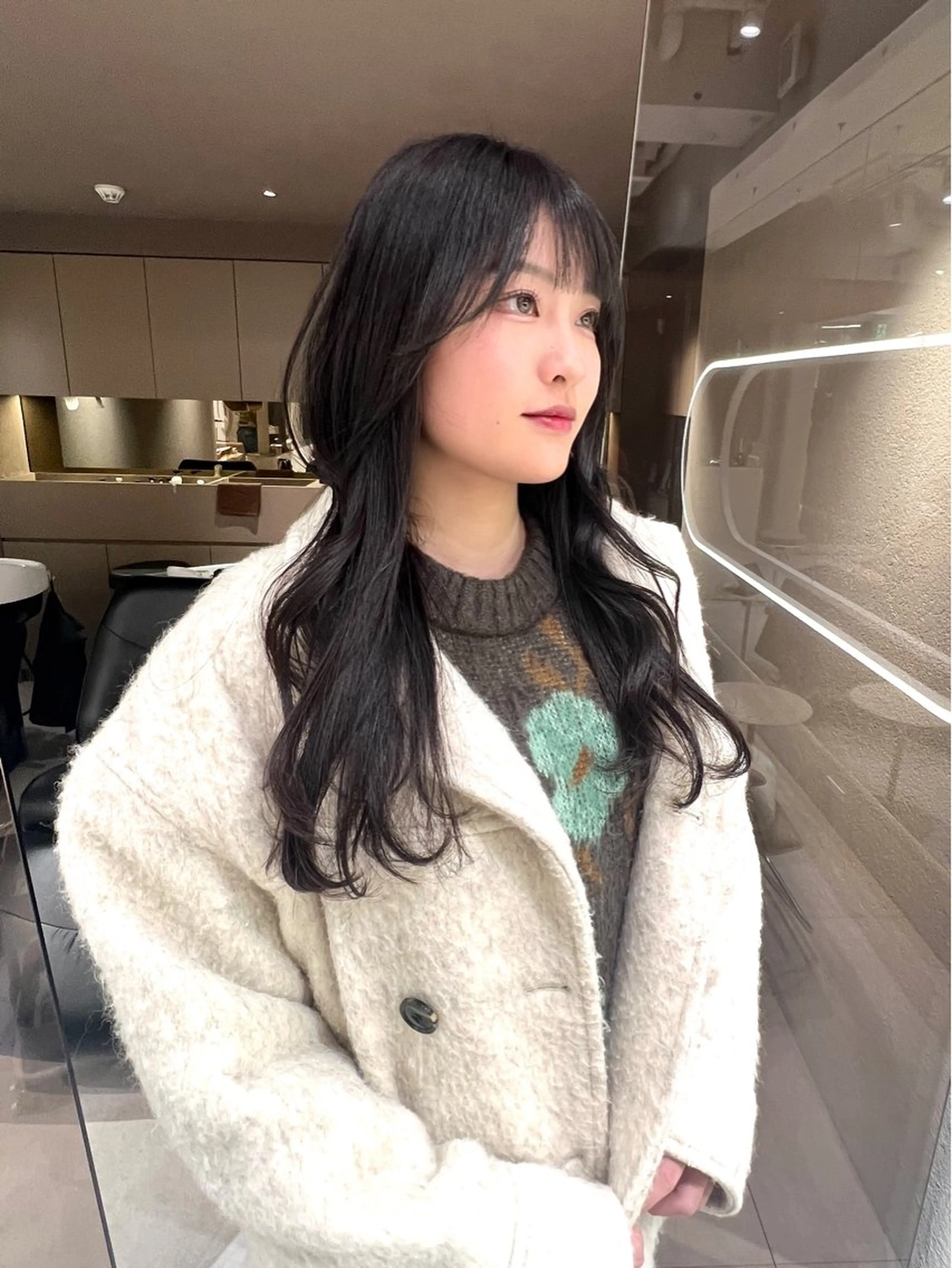 ロング ロングレイヤー レイヤーカット ロング ワンホンレイヤー rino🤍 恵比寿レイヤーカットのヘアスタイル