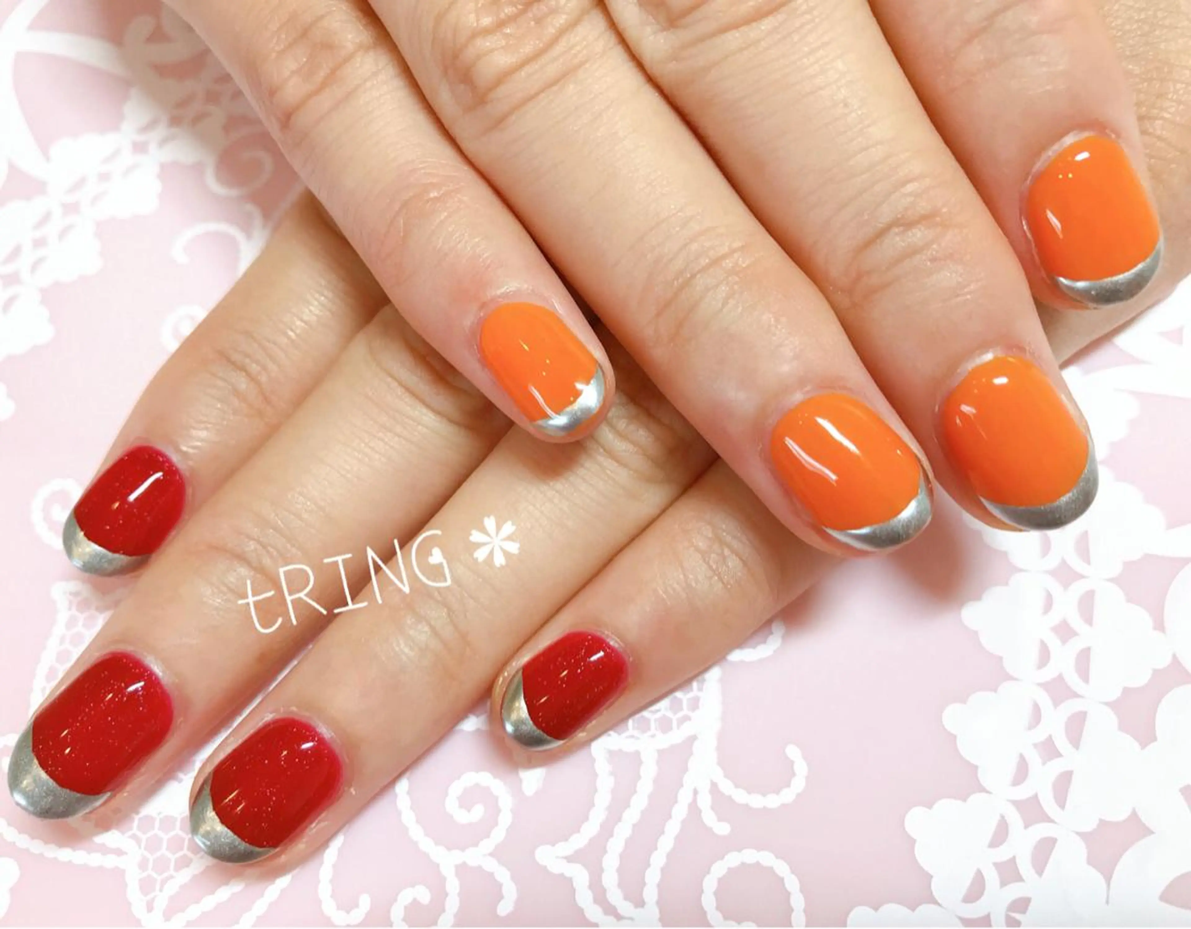 ネイル ハンドネイル tRING＊ しいの木台のネイルデザイン