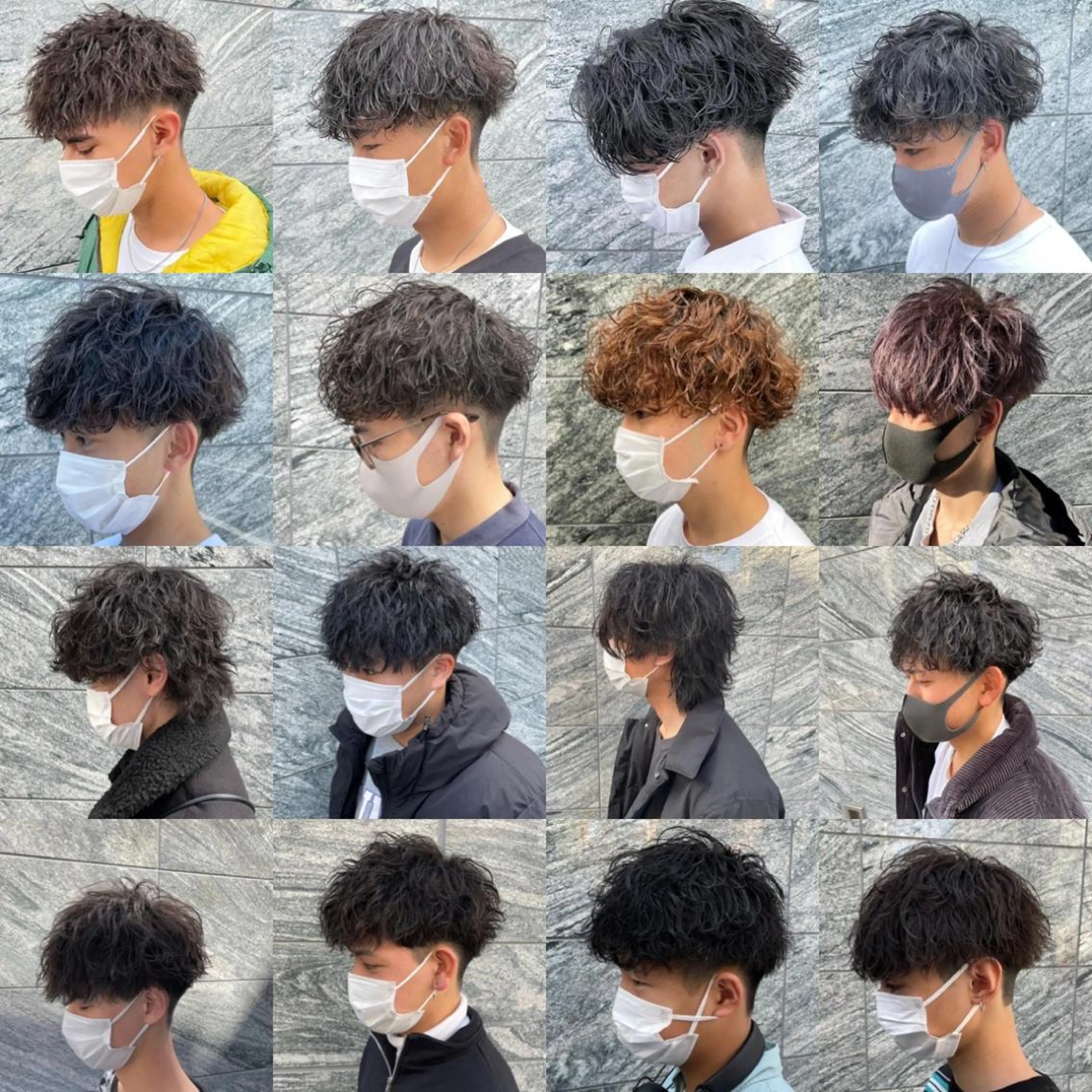 ショート カラー パーマ メンズ 【メンズサロン】 BLUCK 横浜のヘアスタイル
