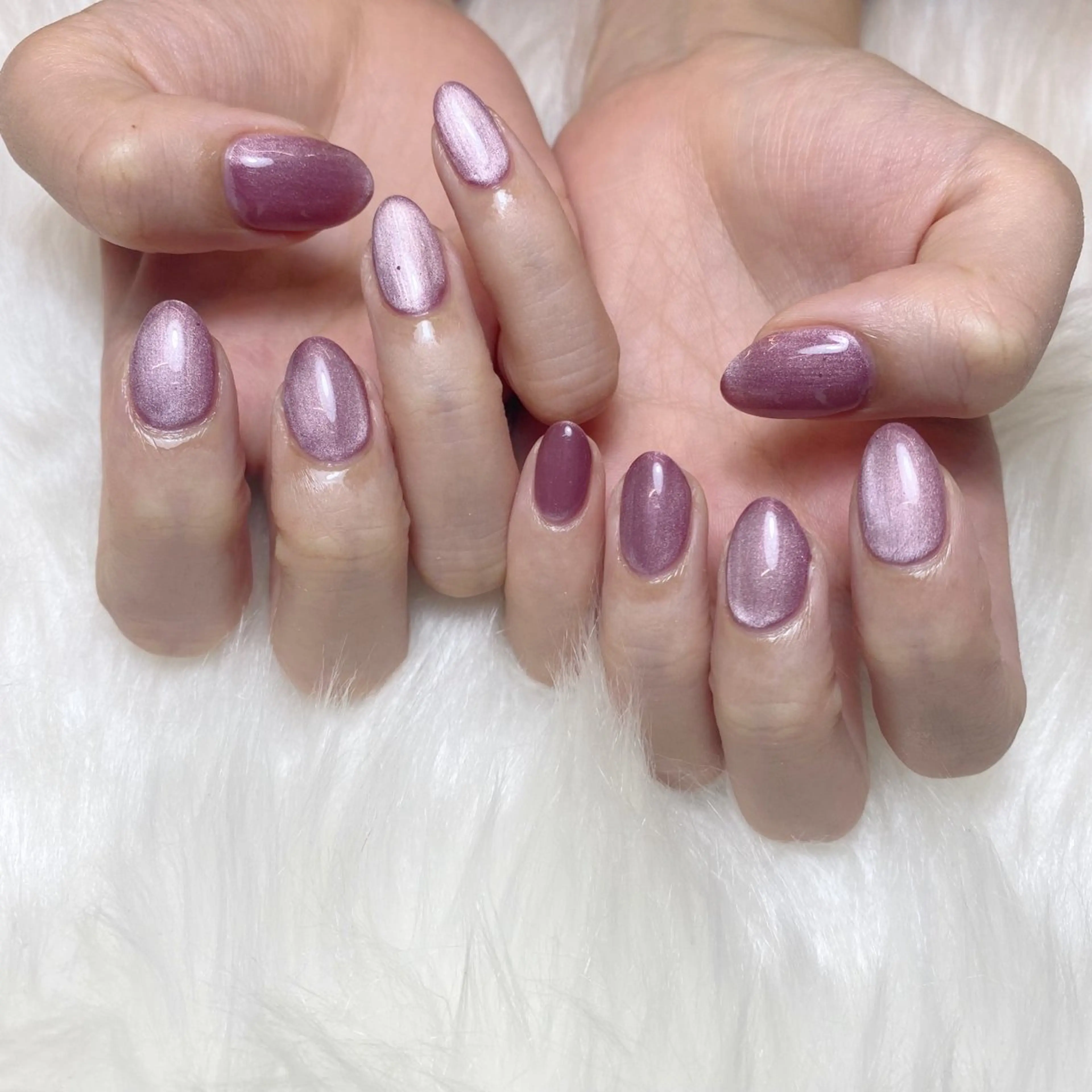 ネイル ブルー 長さ出し フラッシュネイル フットネイル フレンチネイル ハンドネイル fein. miku🎀🍼のネイルデザイン