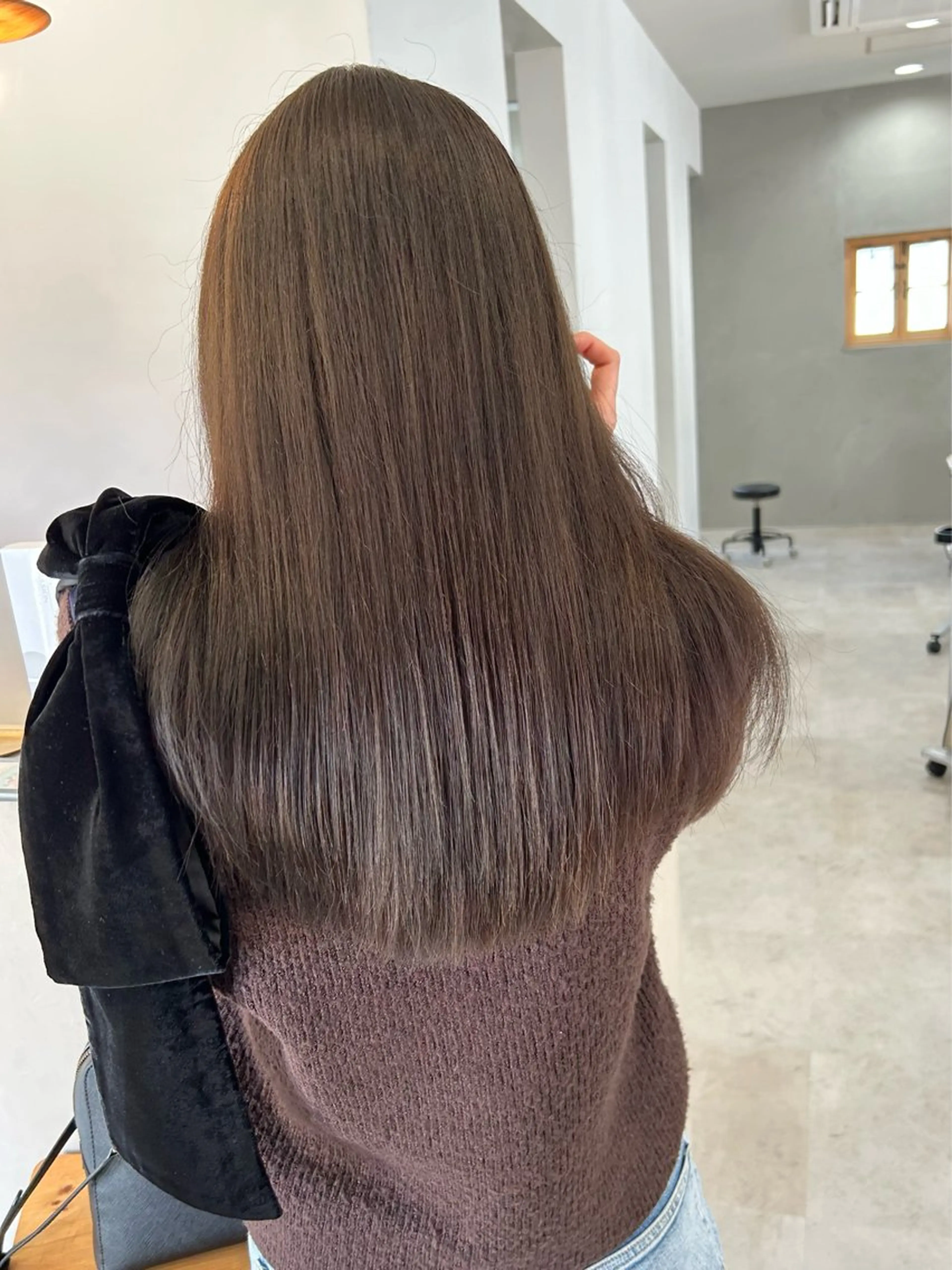 ロング カラー レイヤー/韓国ヘア 杉浦結梨のヘアスタイル