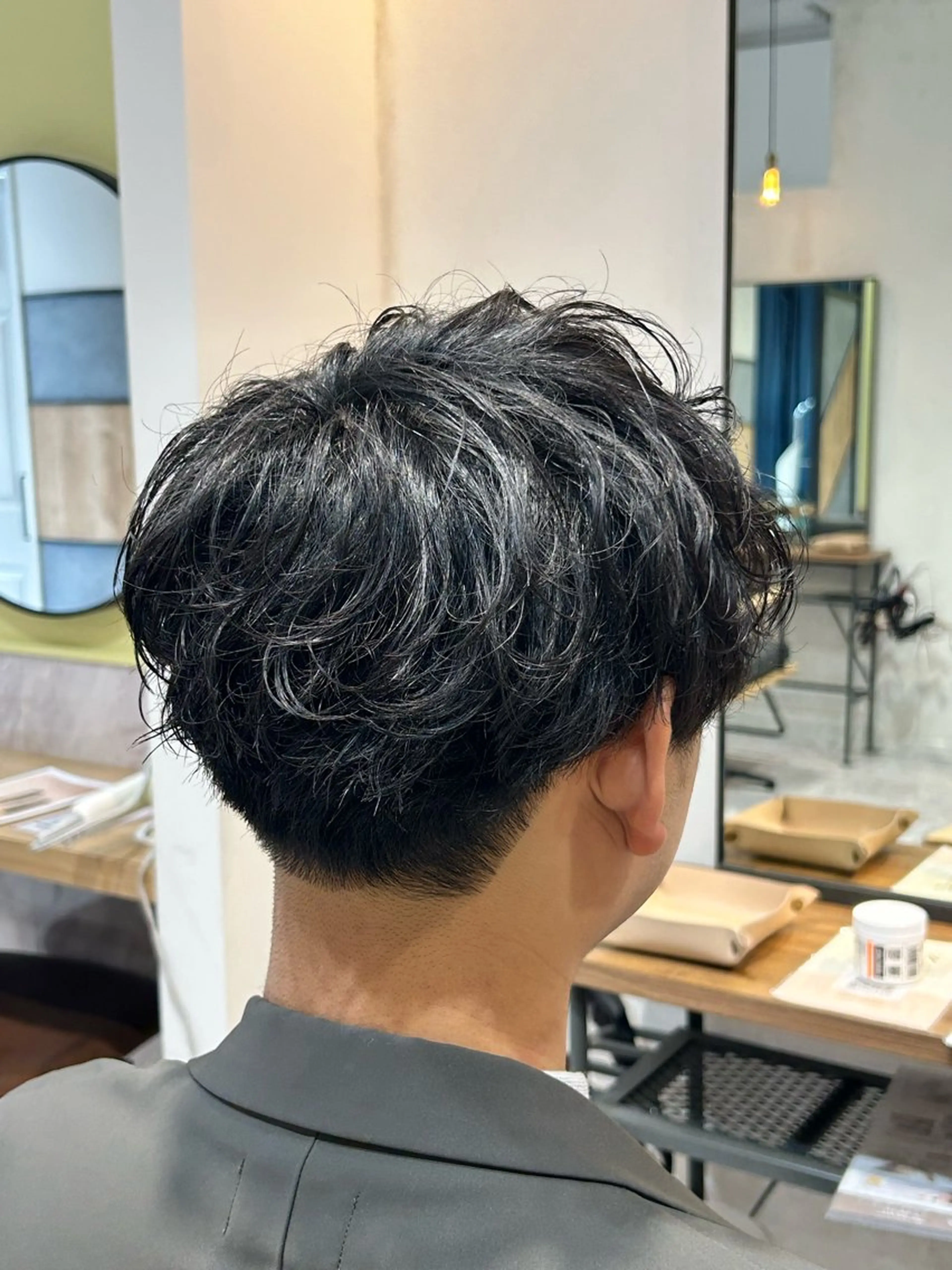 パーマ メンズ カット パーマ センターパート/ メンズ特化/日向🔥のヘアスタイル