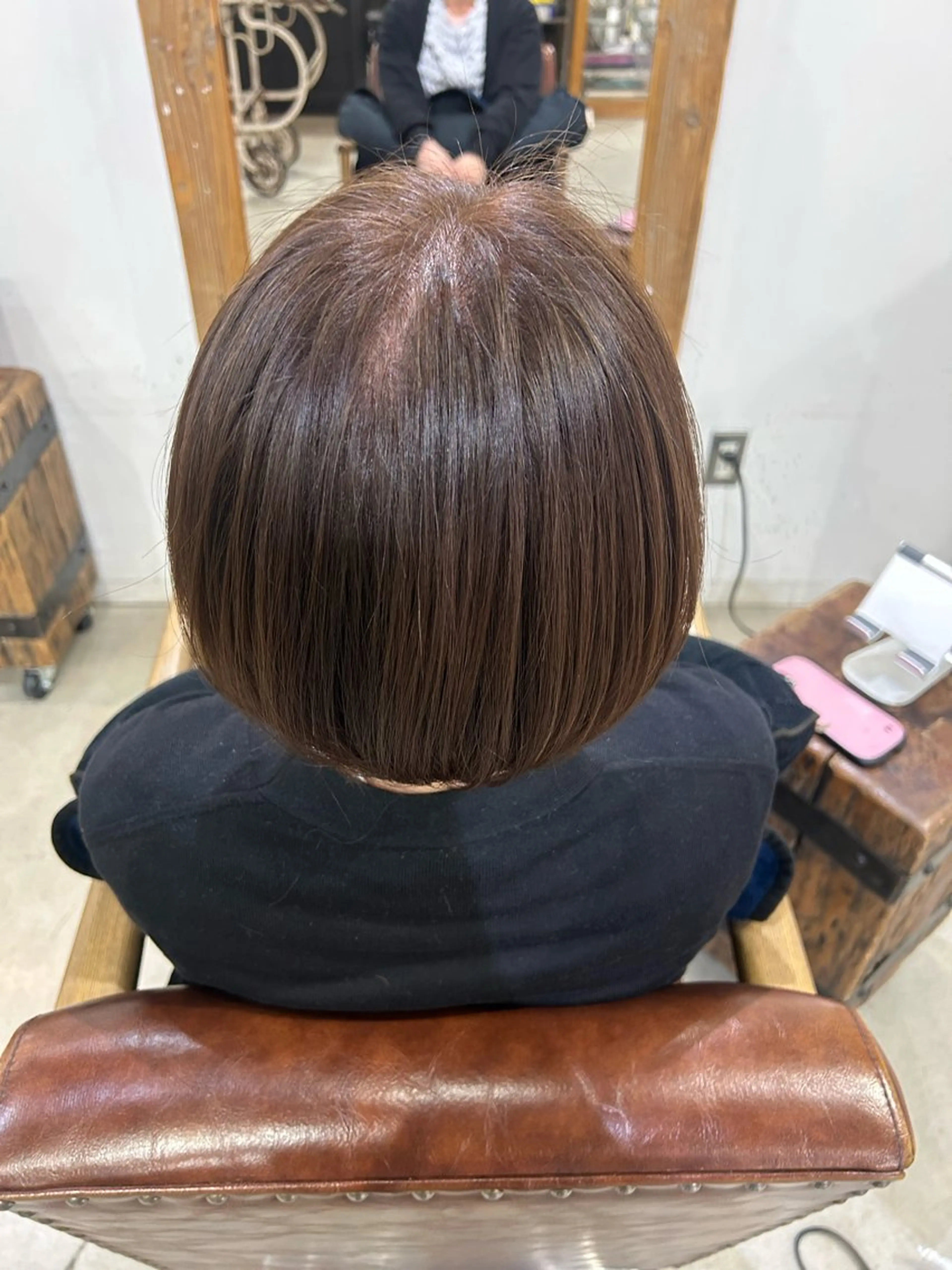 ショート カラー ブラウンカラー 田中 歩奈のヘアスタイル