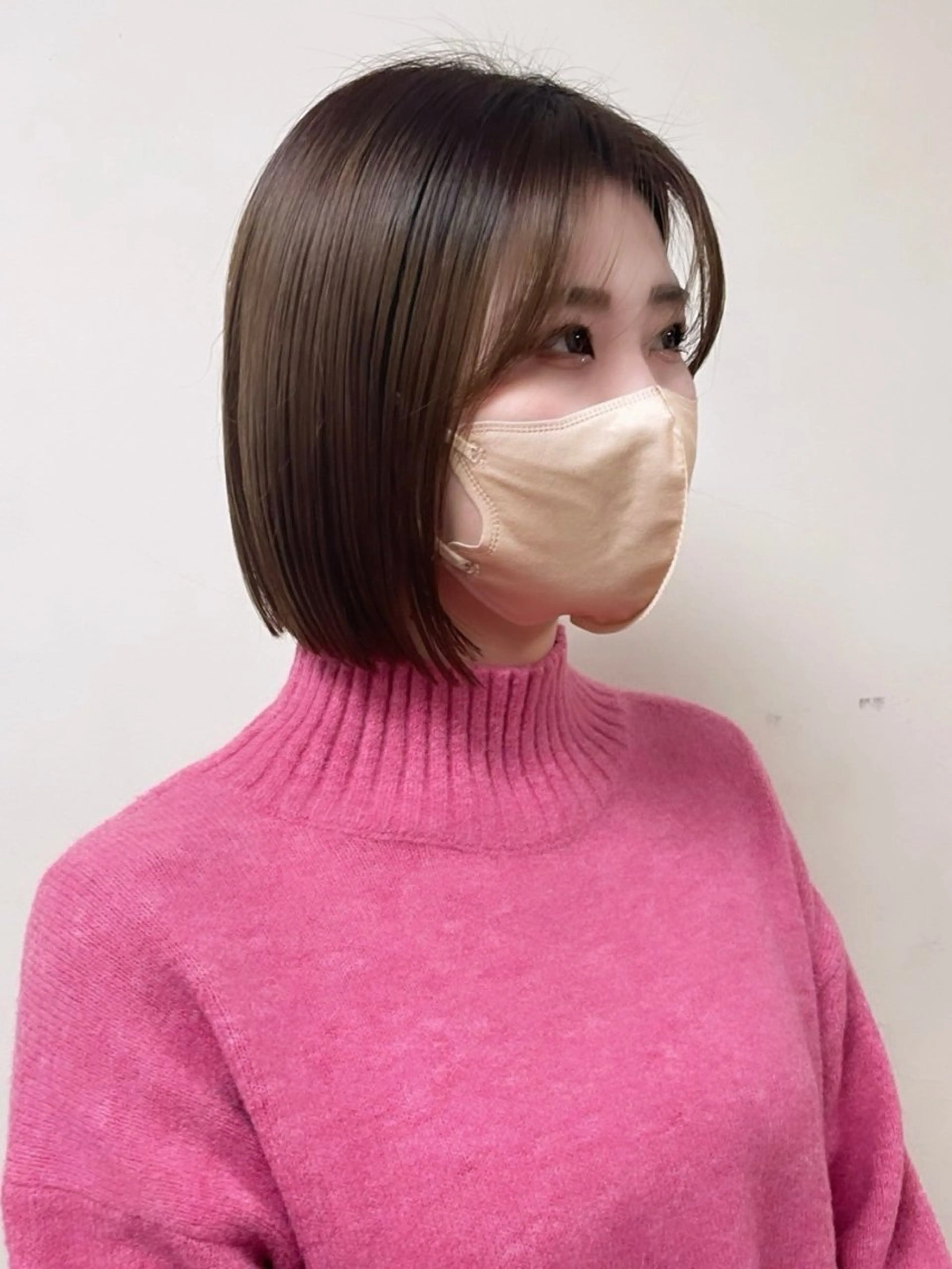 ショート 切りっぱなしボブ ボブ 神戸ボブ✂️ ioe三宮/田 伸佳のヘアスタイル