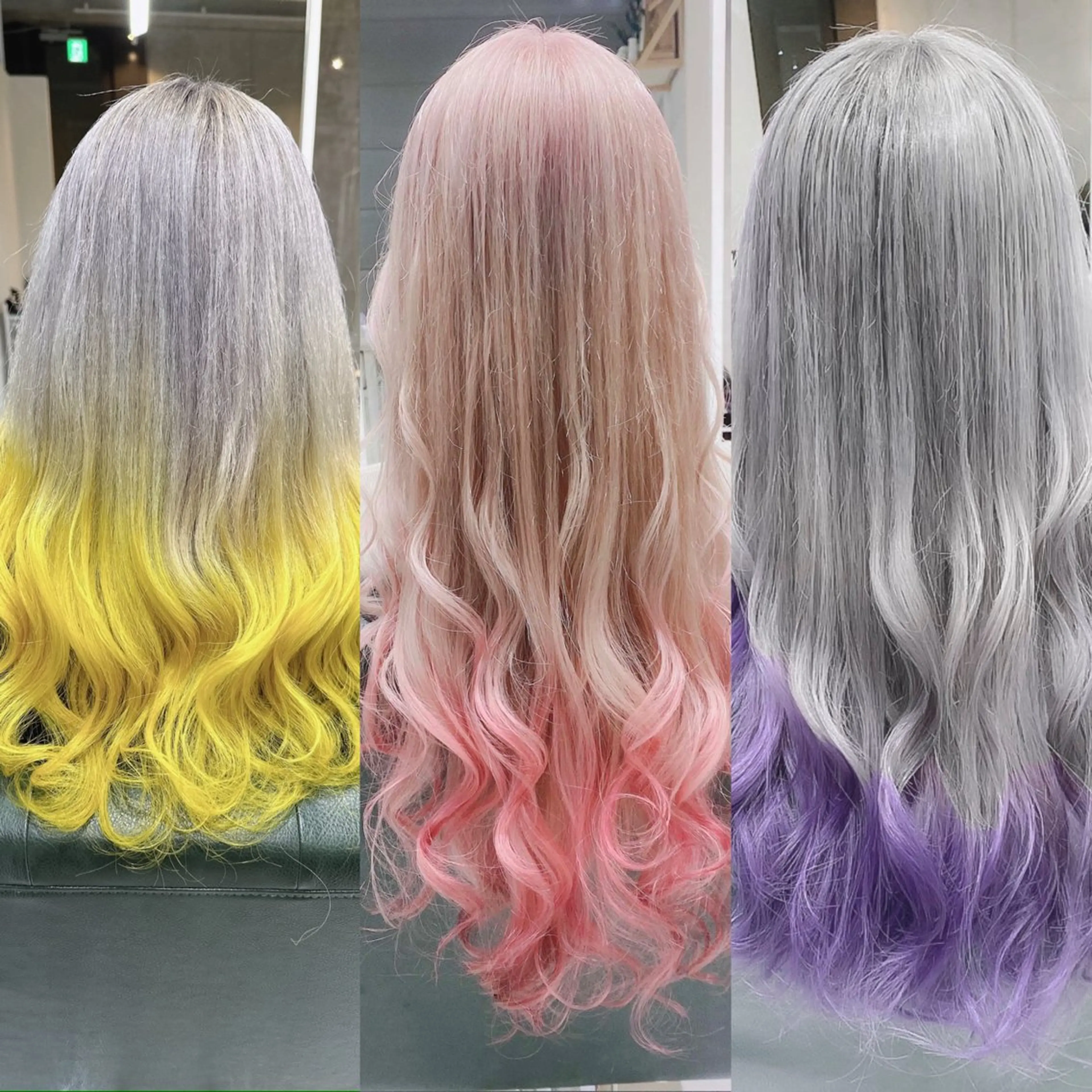 ロング カラー ヘアアレンジ ブリーチ ケアブリーチ 透明感カラー デザインカラー ハイトーンカラー 𝐑𝐈𝐍𝐊𝐀 🐷🖤のヘアスタイル