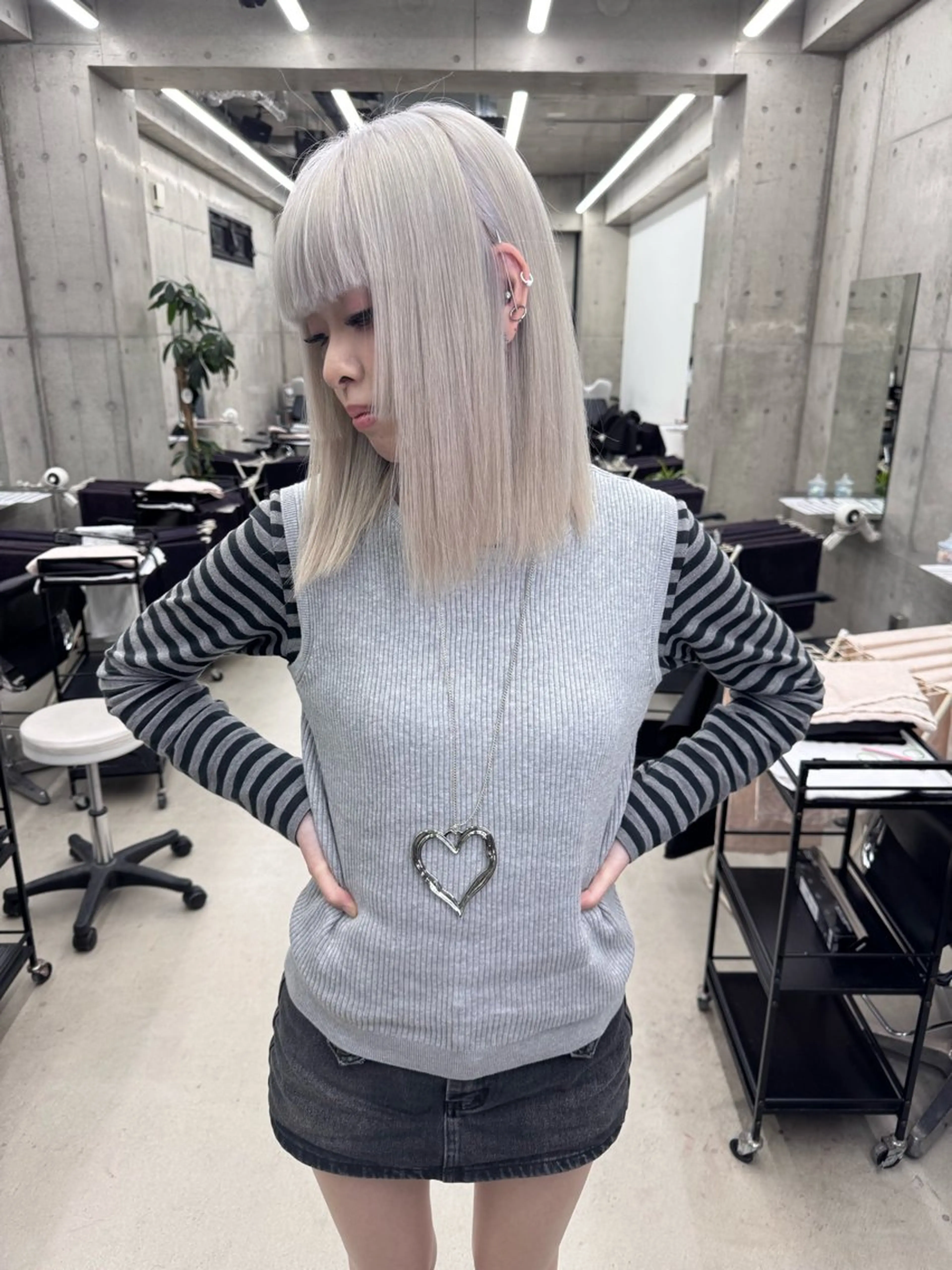 カラー ヘアカラー 和木坂 日美のヘアスタイル