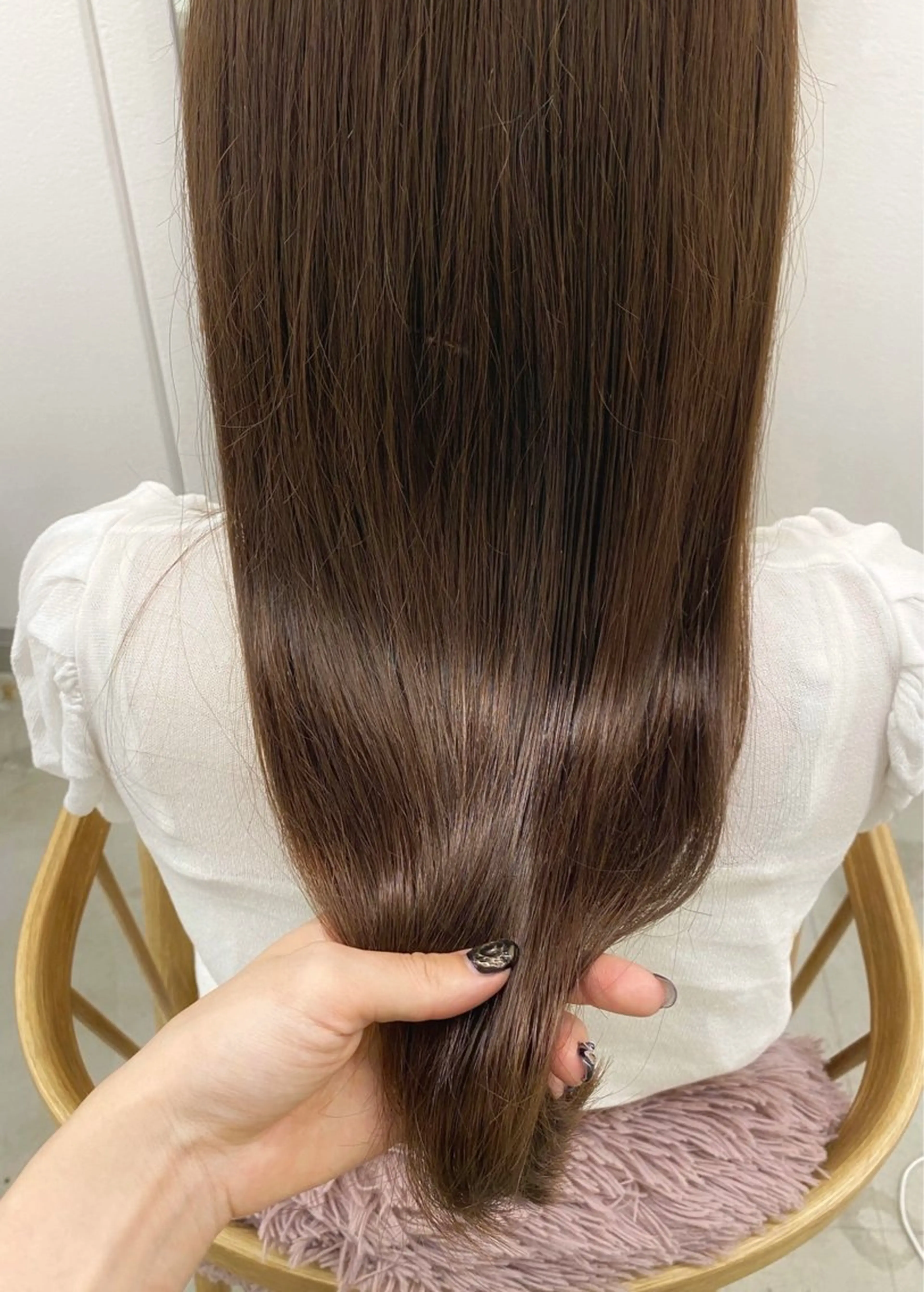 ロング カラー ブラウンカラー ココアブラウン レイヤーカット erika /韓国ヘアのヘアスタイル