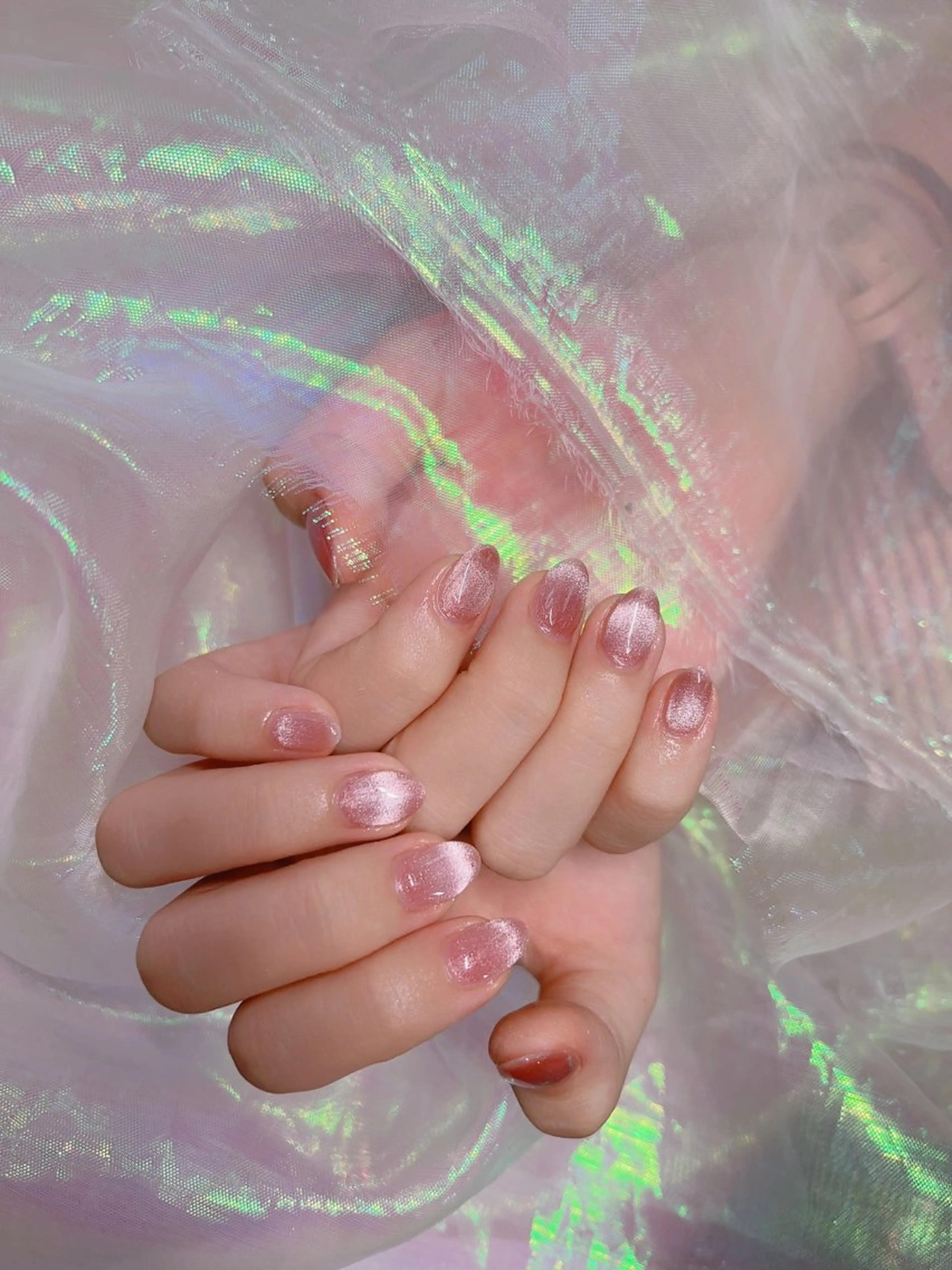 ネイル チークネイル マグネットネイル 持ち込み ニュアンスネイル シンプルネイル インフィニティ ネイルサロンのネイルデザイン