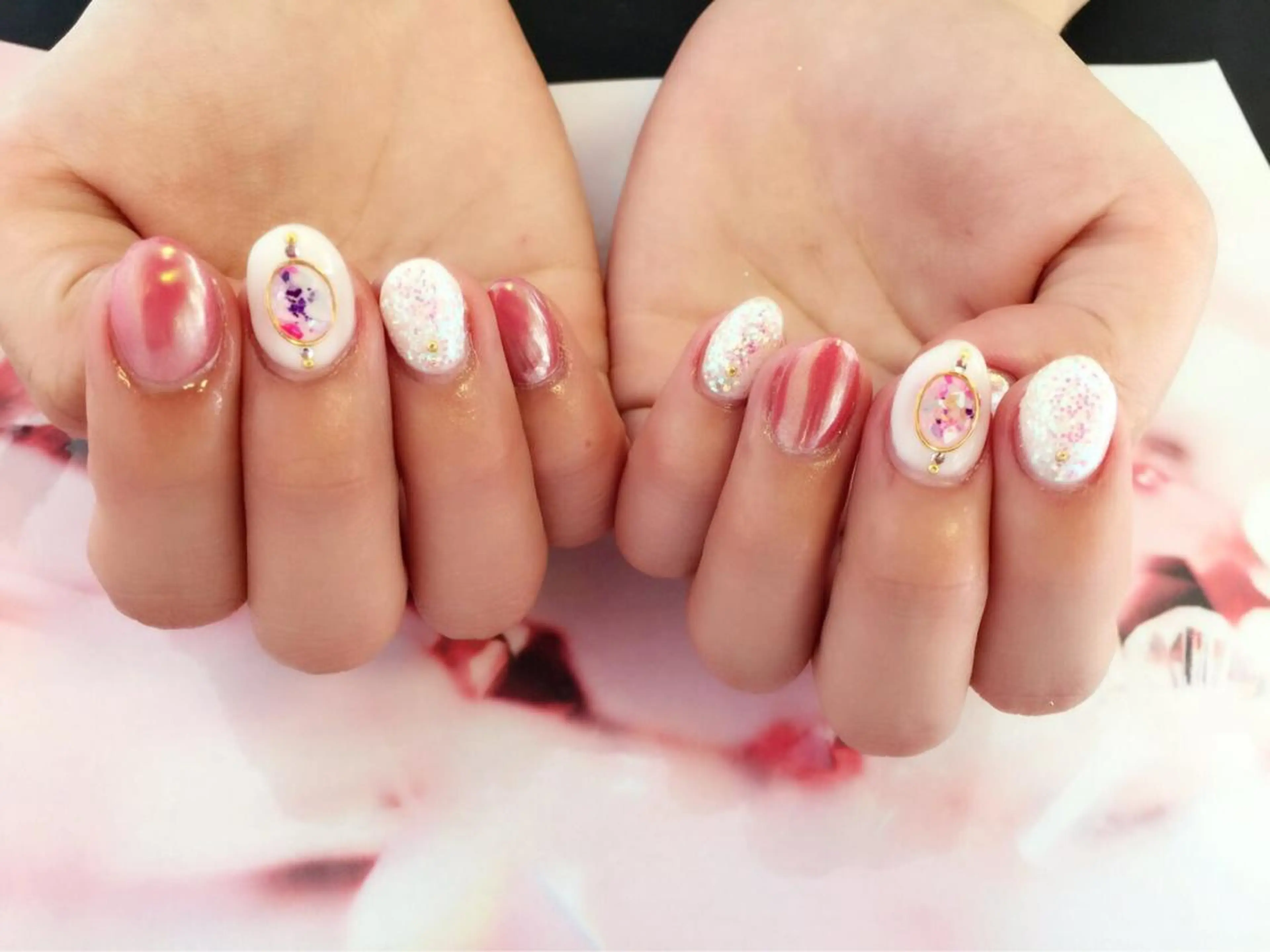 ネイル ミラーネイル a yakaのネイルデザイン