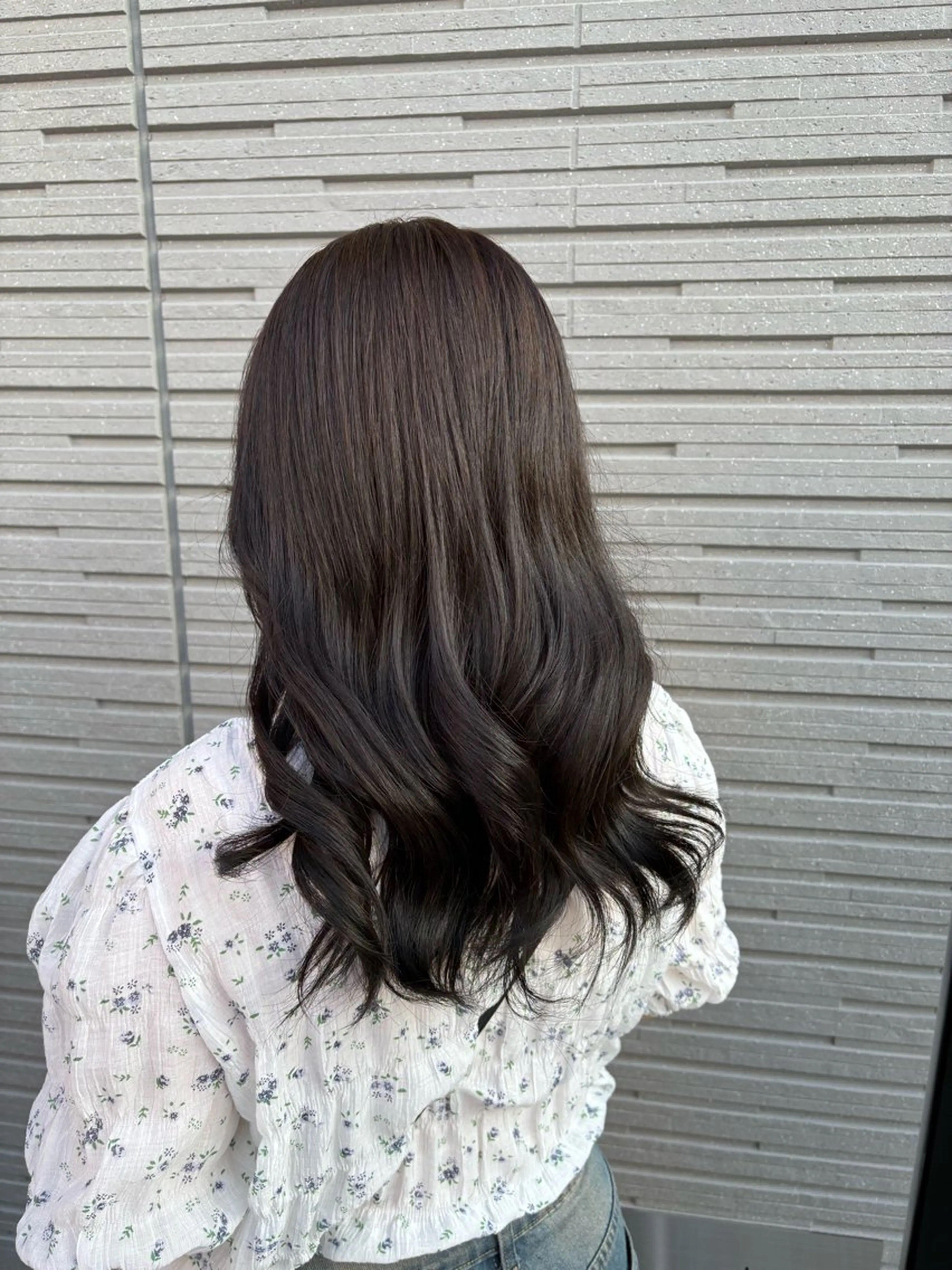 セミロング カラー aaty さあやのヘアスタイル