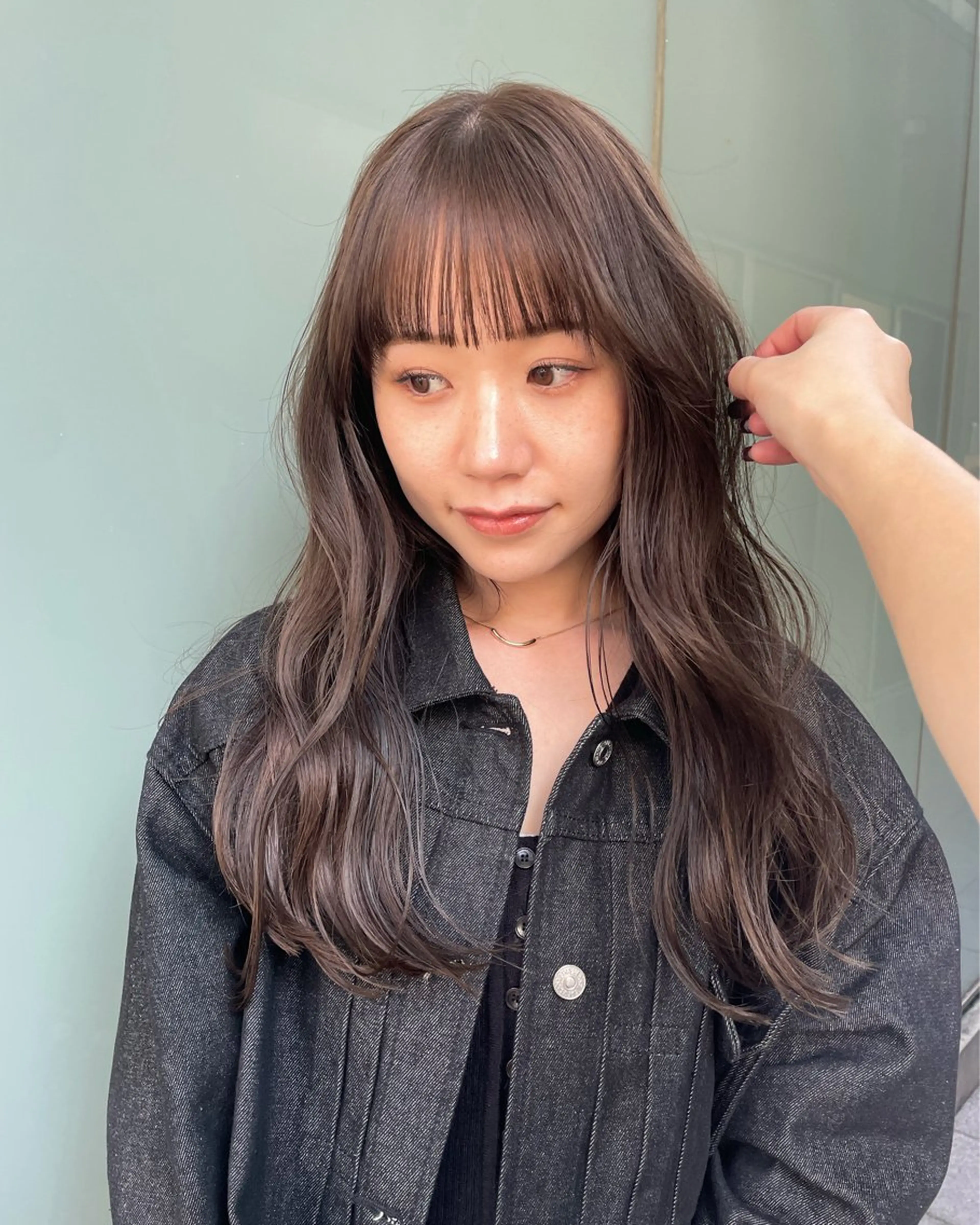 ロング カラー 原 菜帆のヘアスタイル