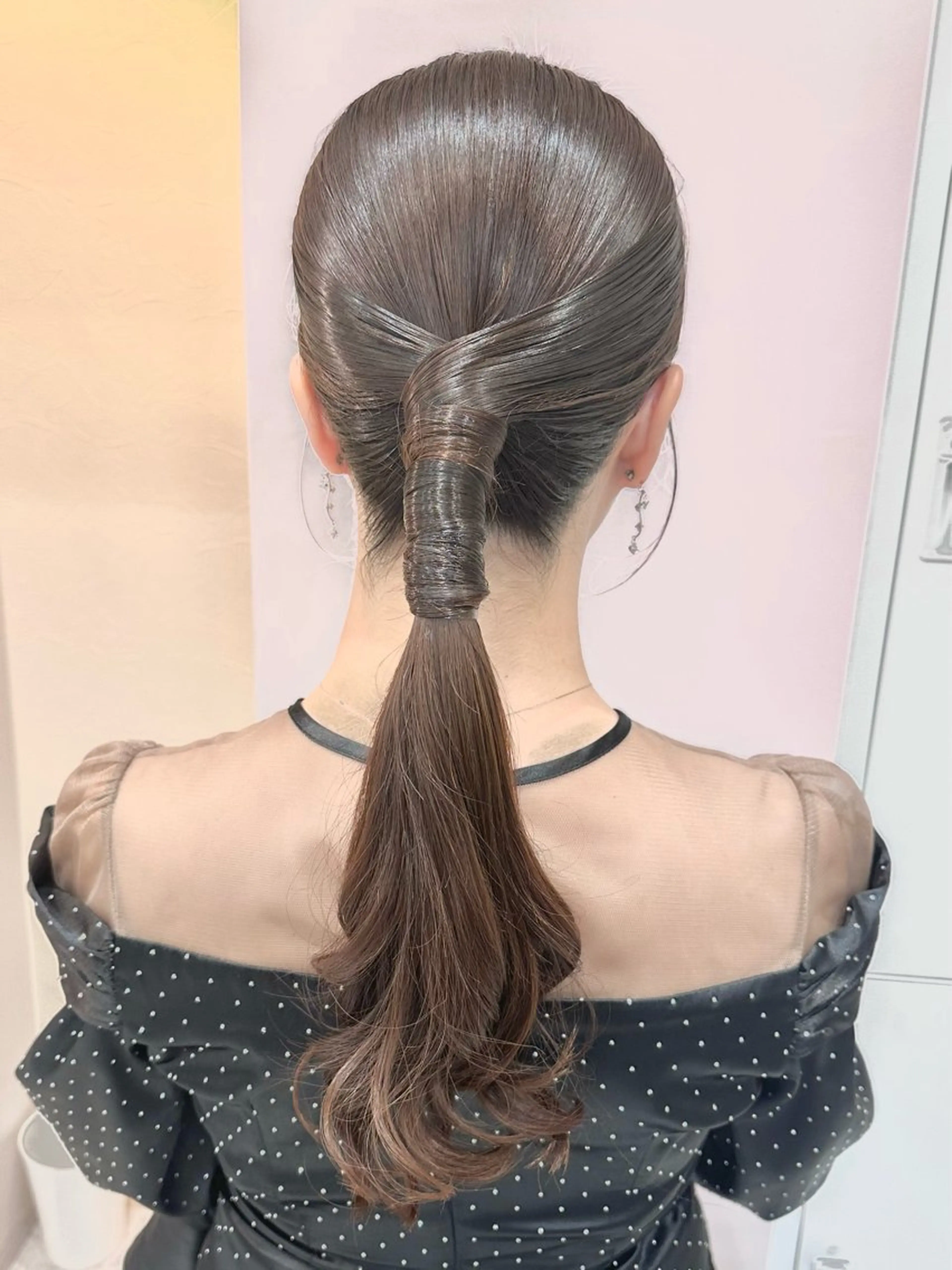 ロング ヘアアレンジ 結婚式・ブライダル ヘアセット 髪質改善・艶髪カラー 🌷miku🌷のヘアスタイル