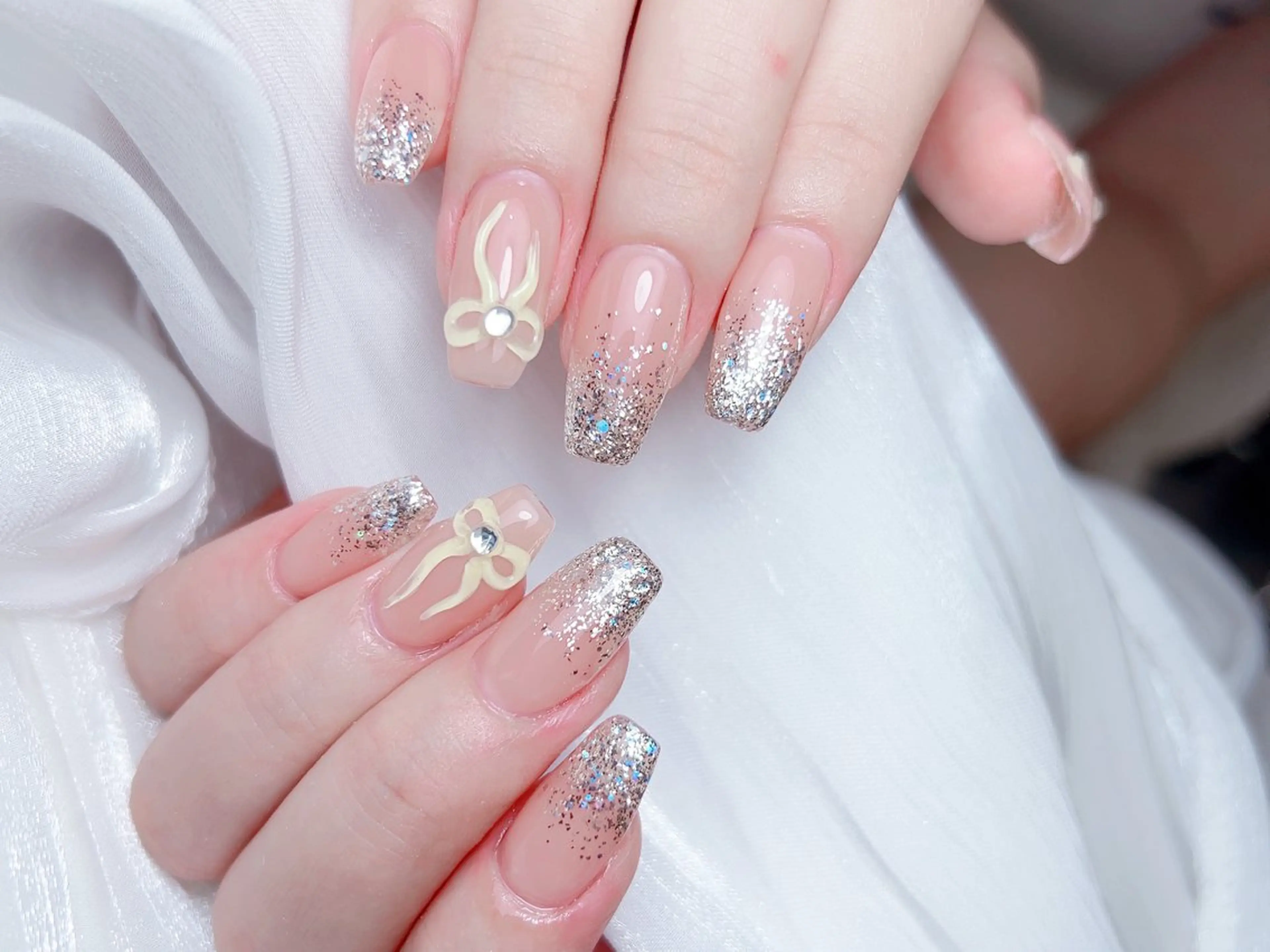 ネイル ハンドネイル M🌷nail 長さだし専門店のネイルデザイン