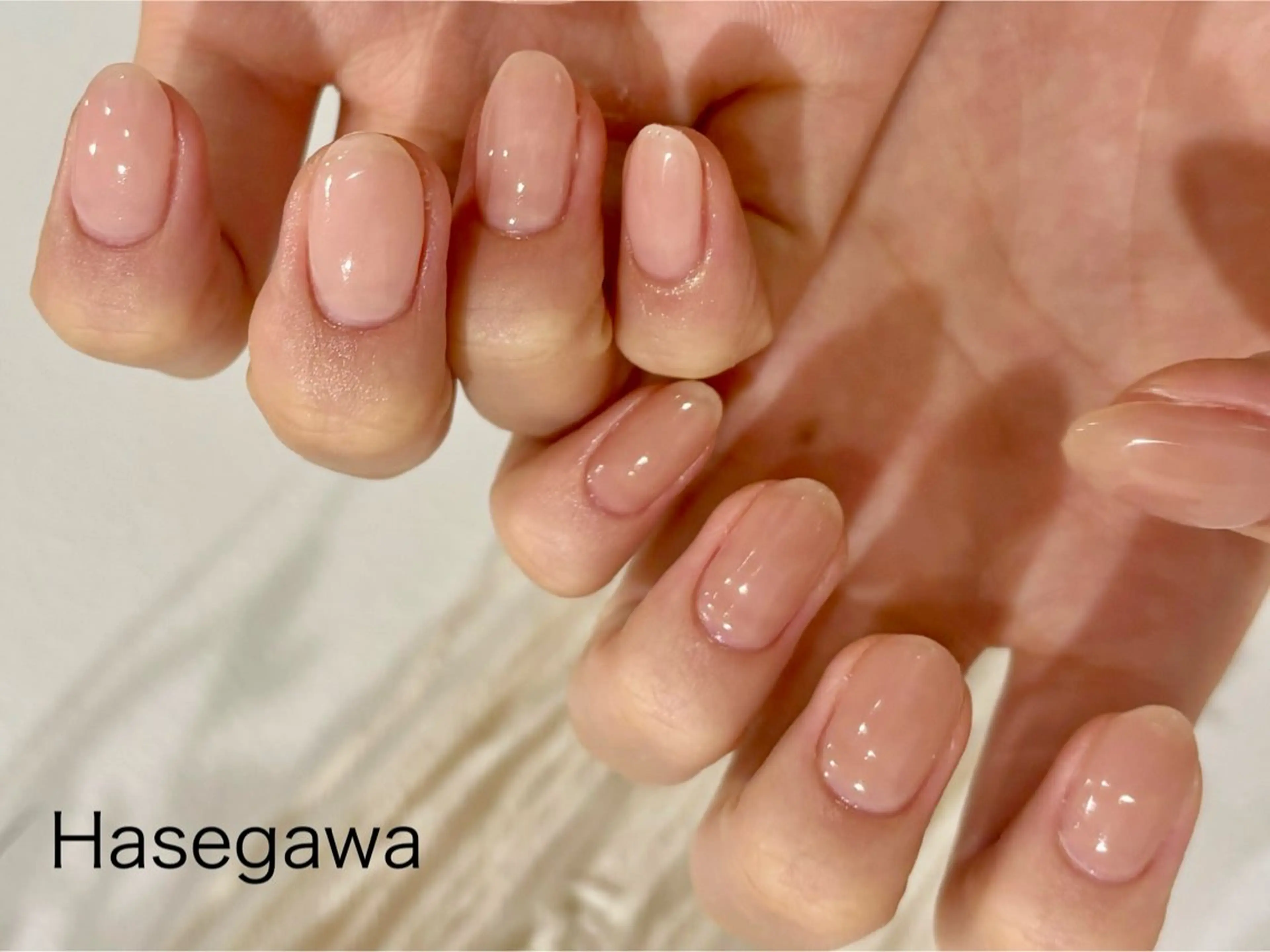 ネイル シンプルネイル ハンドネイル DROP所属・DROP 長谷川のネイルデザイン
