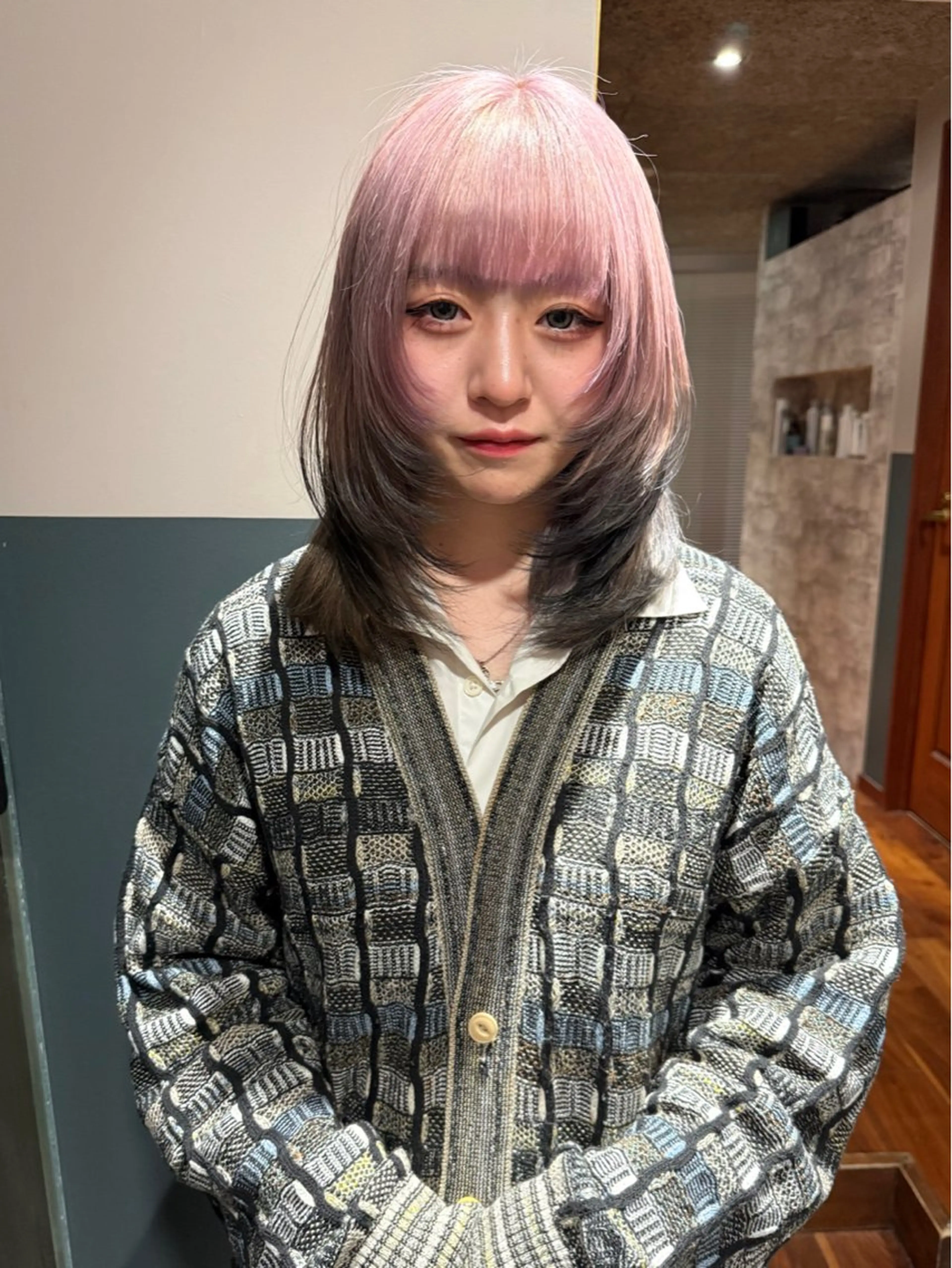 ミディアム カラー ブリーチ カット ヘアカラー トリートメント mai / linoah˚✧のヘアスタイル